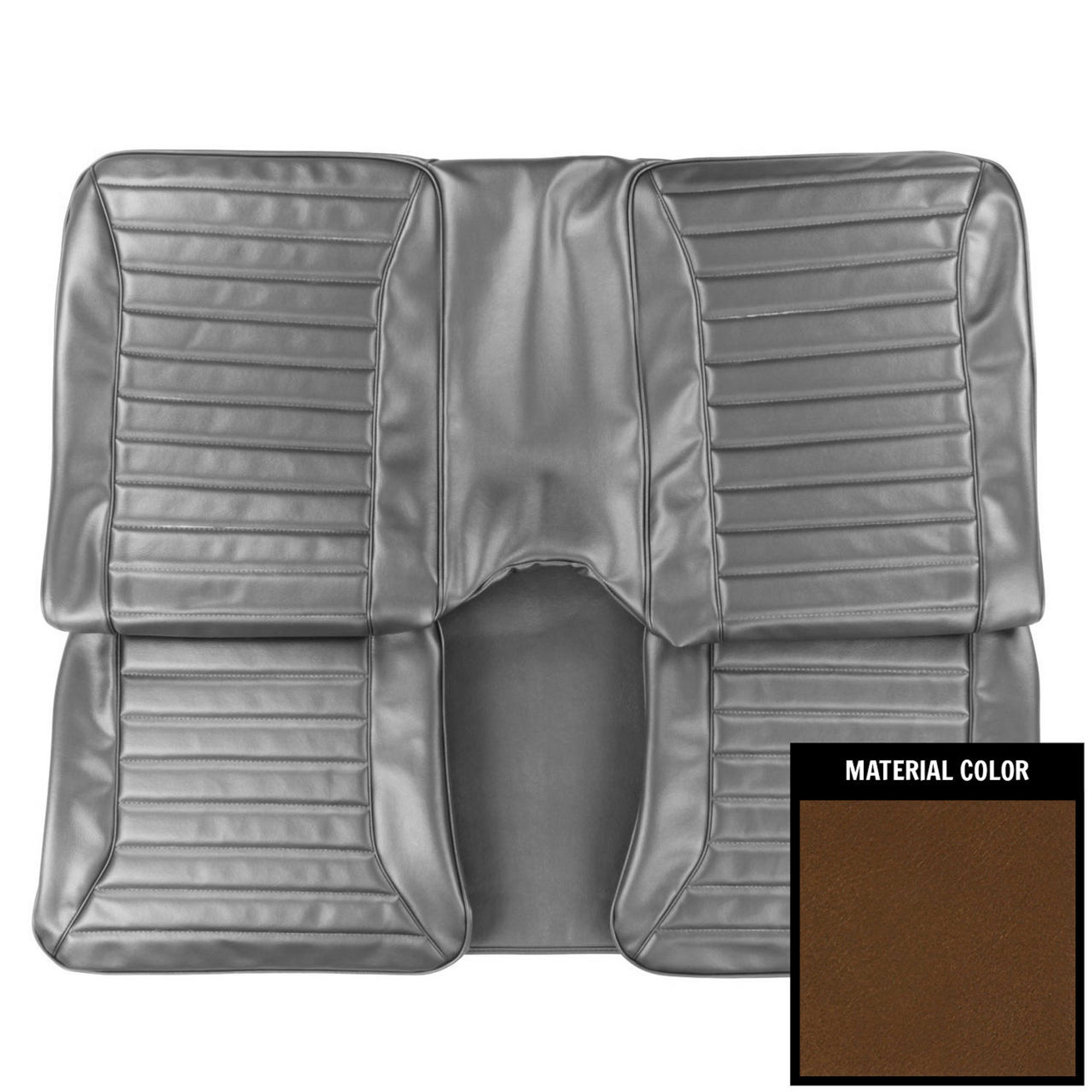 PUI Interiors 1971-75 Pontiac Firebird Hardtop Standard Dark Saddle Rear Bench Seat Cover - 71ES42C