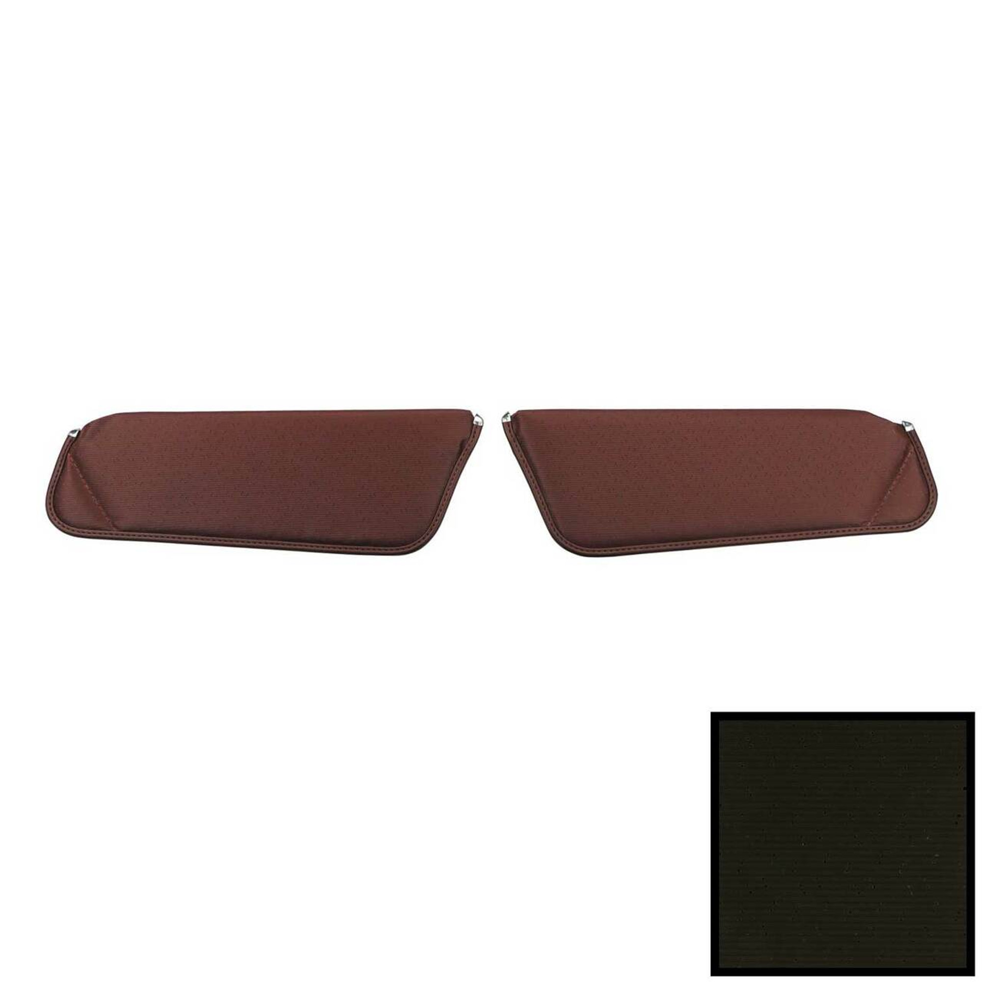 PUI Interiors 1971-1973 GM F-Body Black Perforated Sun Visors - 71FV100B