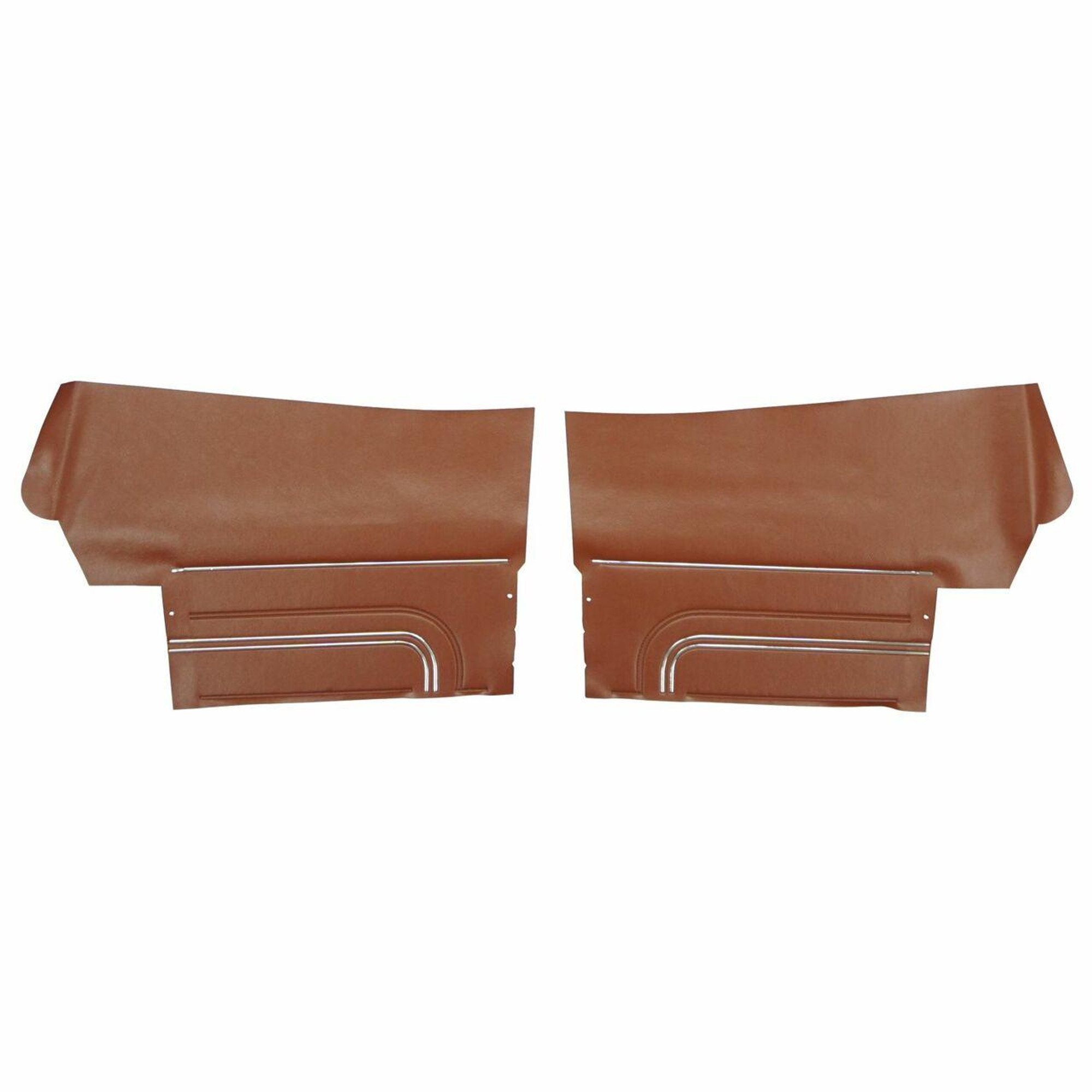 PUI Interiors 1971 Pontiac GTO Convertible Platinum Edition Sienna Brown Rear Door Panels - 71GD07V