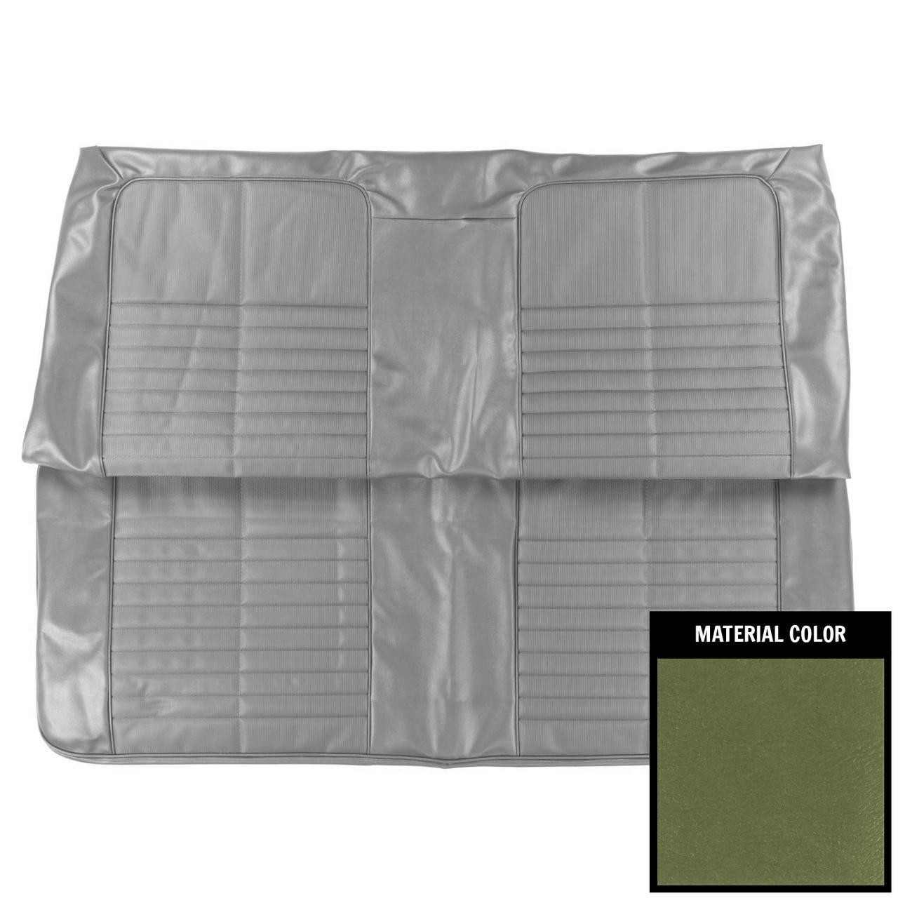 PUI Interiors 1971 Pontiac GTO/LeMans Sport Hardtop Jade Green Rear Bench Seat Cover - 71GS19CS