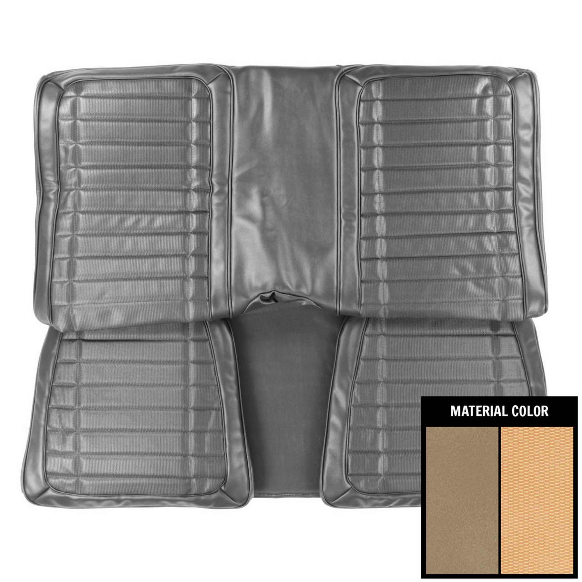 PUI Interiors 1971 Pontiac Firebird Deluxe Sandalwood Front Bucket Seat Covers - 71HS41US