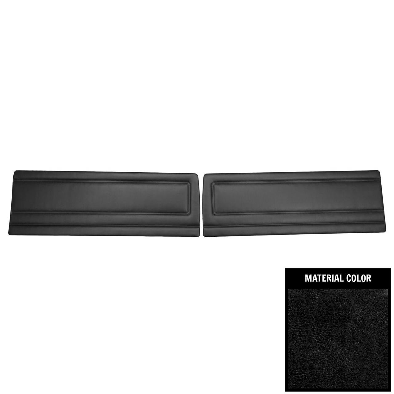 PUI Interiors 1971 Plymouth Duster/340/Demon/340 Black Front Door Panels - 71KDD10