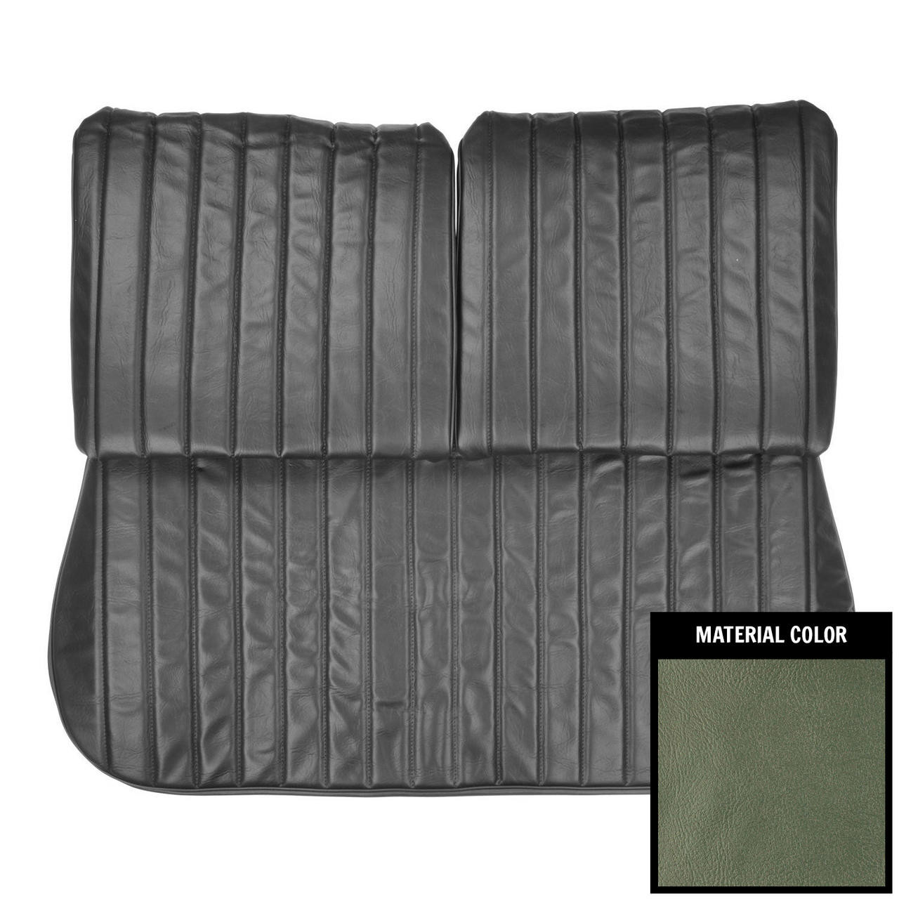 PUI Interiors 1971-1972 Chevrolet Monte Carlo Jade Green Front Bench Seat Cover - 71MS19B