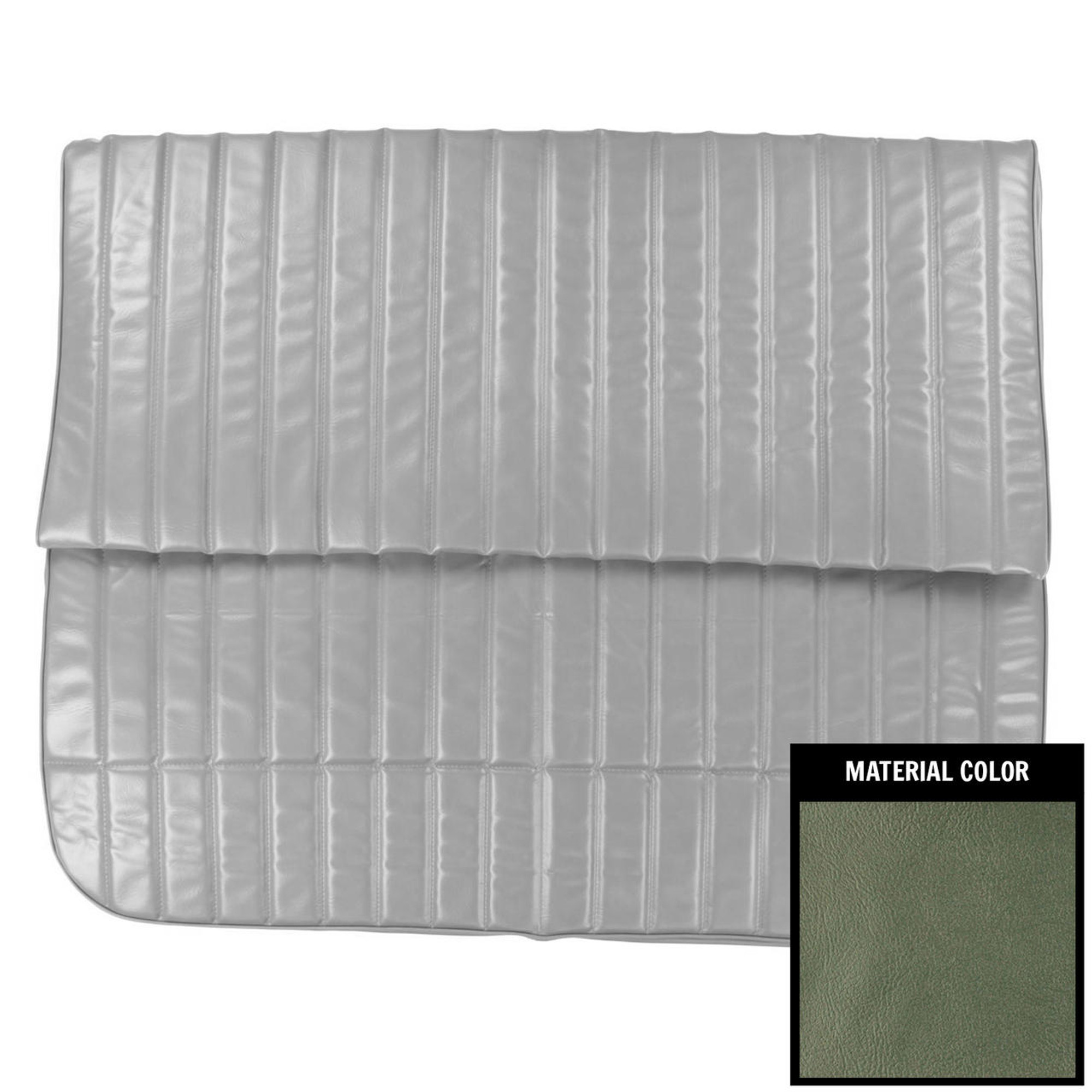 PUI Interiors 1971-1972 Monte Carlo Hardtop Jade Green Rear Bench Seat Cover W/Bolster - 71MS19C1