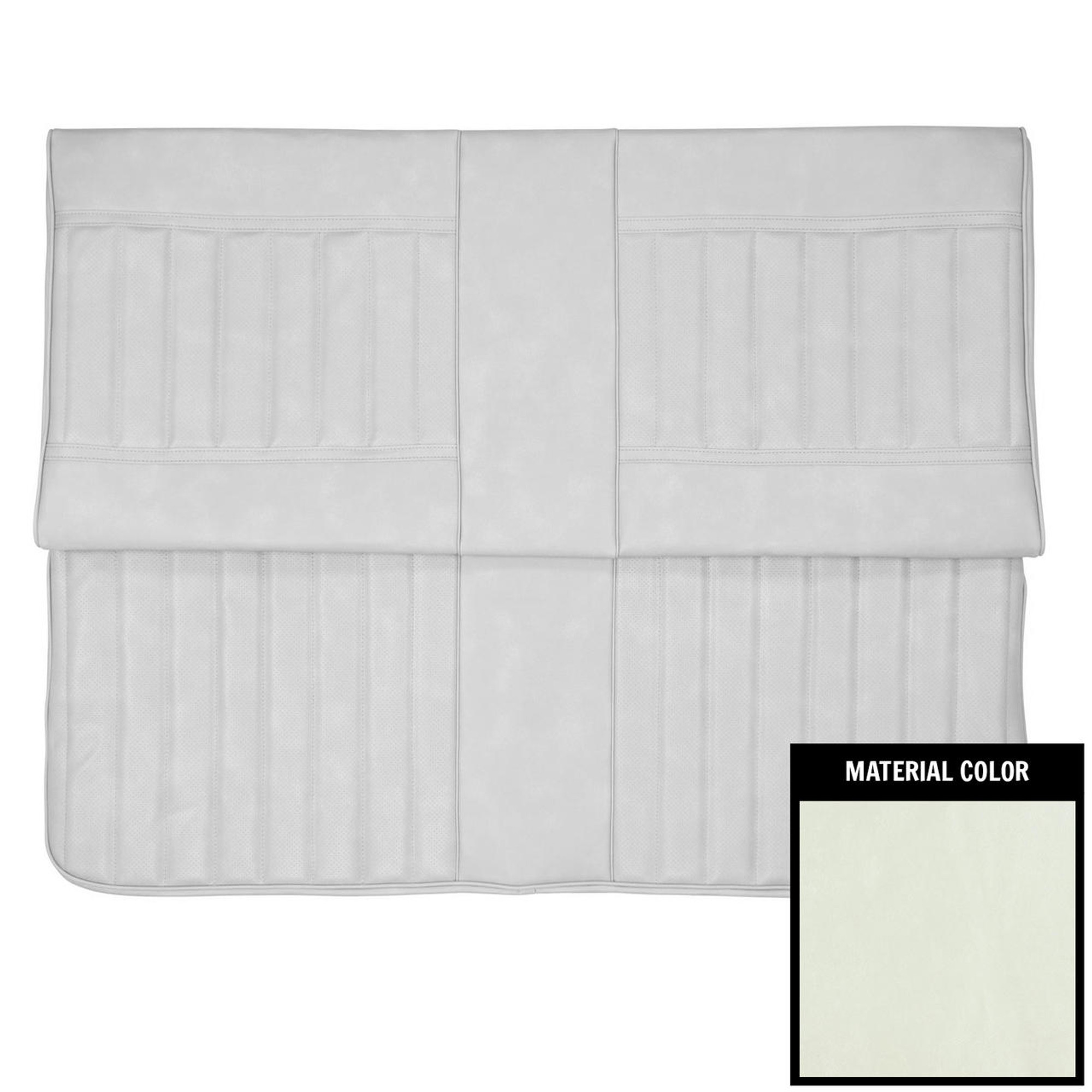 PUI Interiors 1971-1972 Buick Skylark/GS Custom Convertible Pearl Rear Bench Seat Cover - 71US28V