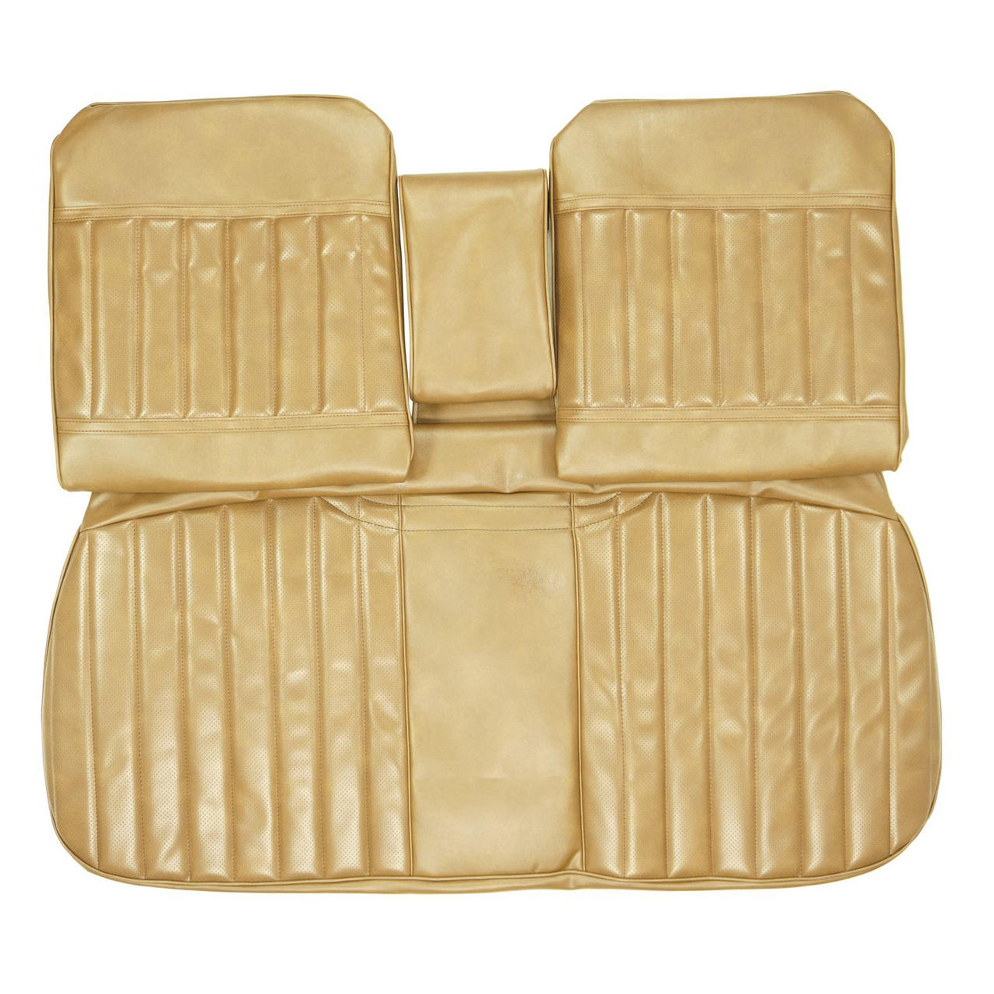 PUI Interiors 1971-1972 Buick Skylark/GS Custom Dark Saddle Front Bench W/Armrest Seat Cover - 71US42B1