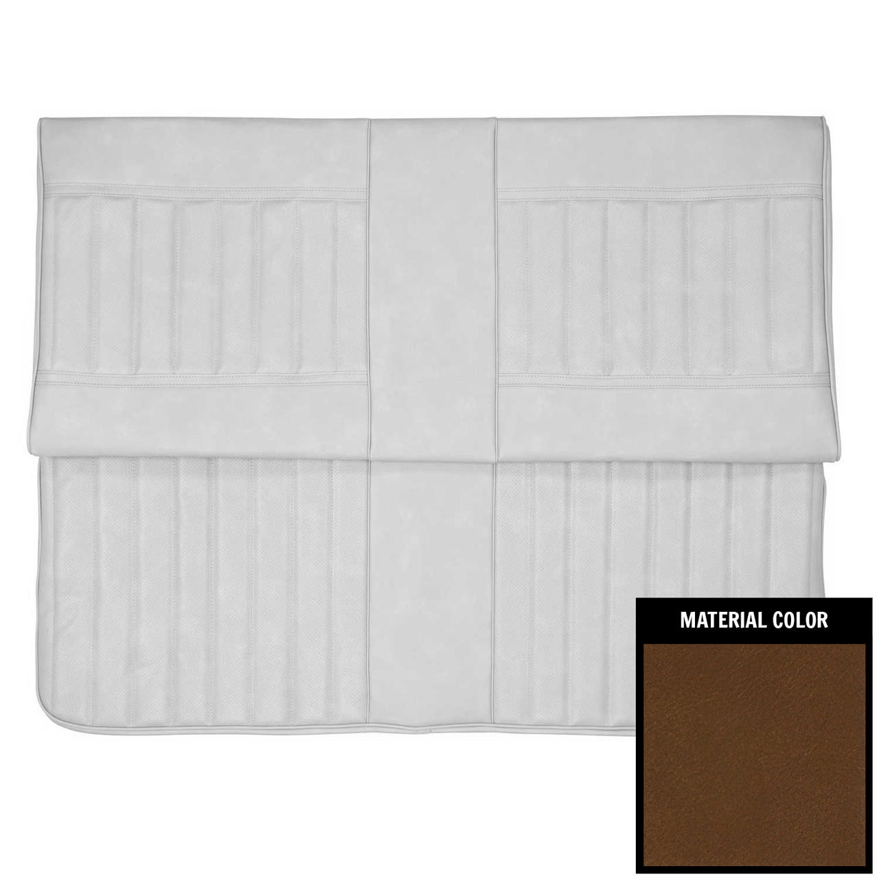 PUI Interiors 1971-1972 Buick Skylark/GS Custom Hardtop Dark Saddle Rear Bench Seat Cover - 71US42C