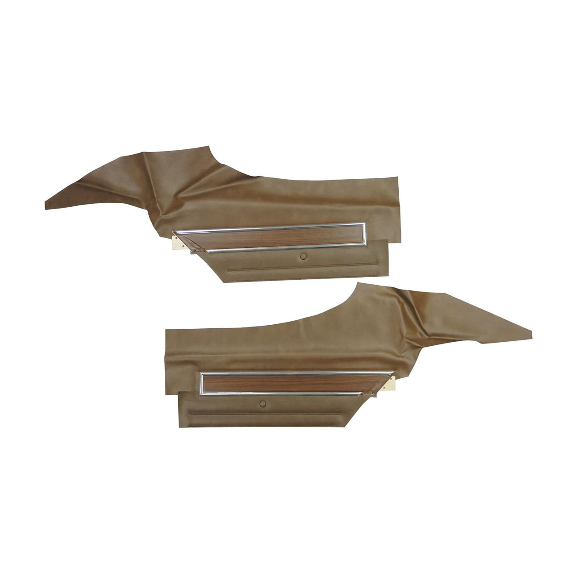 PUI Interiors 1972 Oldsmobile Cutlass S Hardtop Dark Saddle Rear Door Panels - 72CD422C