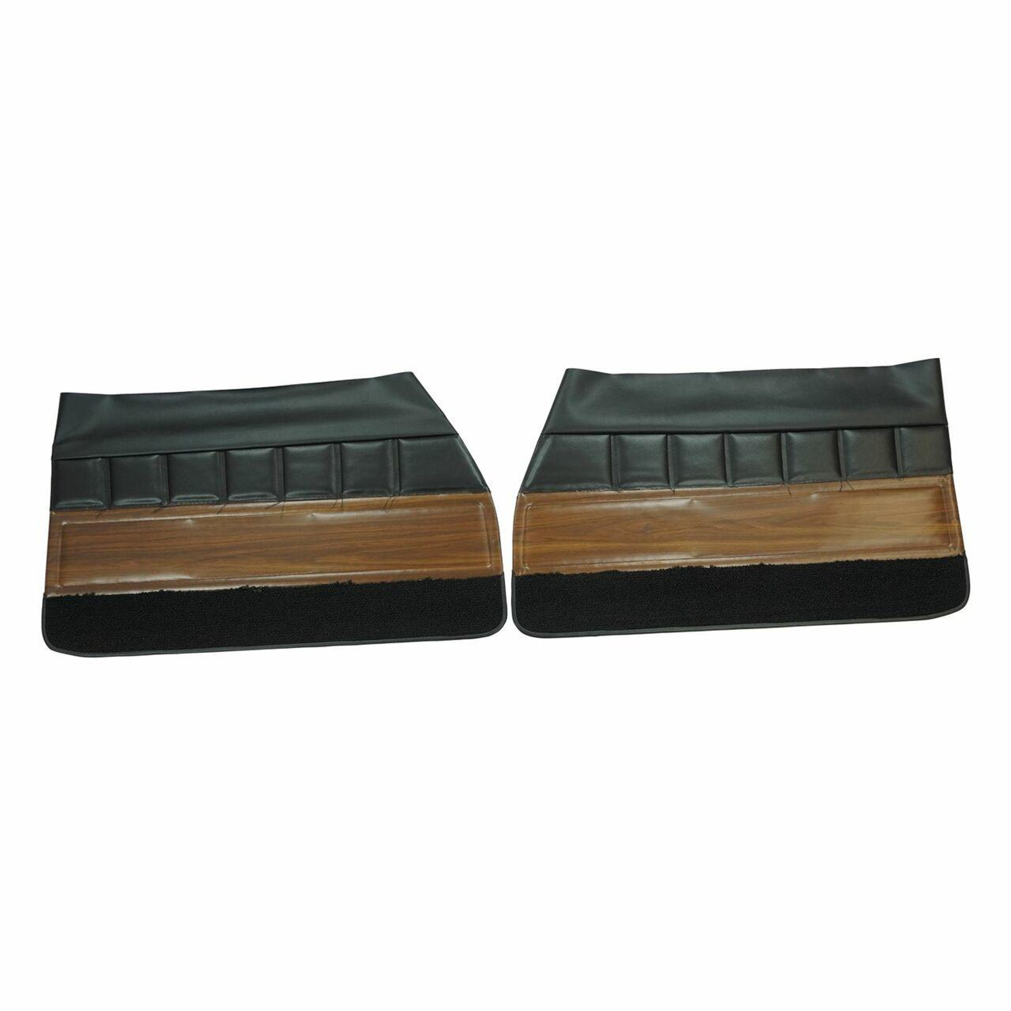 PUI Interiors 1972 Buick Skylark/GS350/Custom Black Front Door Panels - 72UDW10