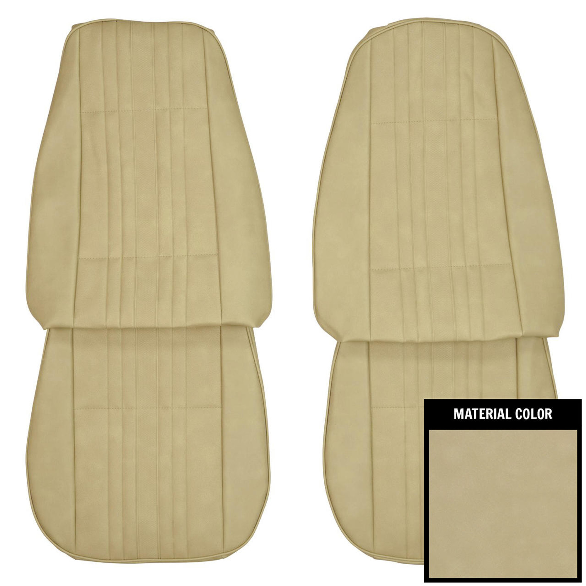 PUI Interiors 1972 Chevrolet Nova Covert Front Bucket Seat Covers - 72XS29U