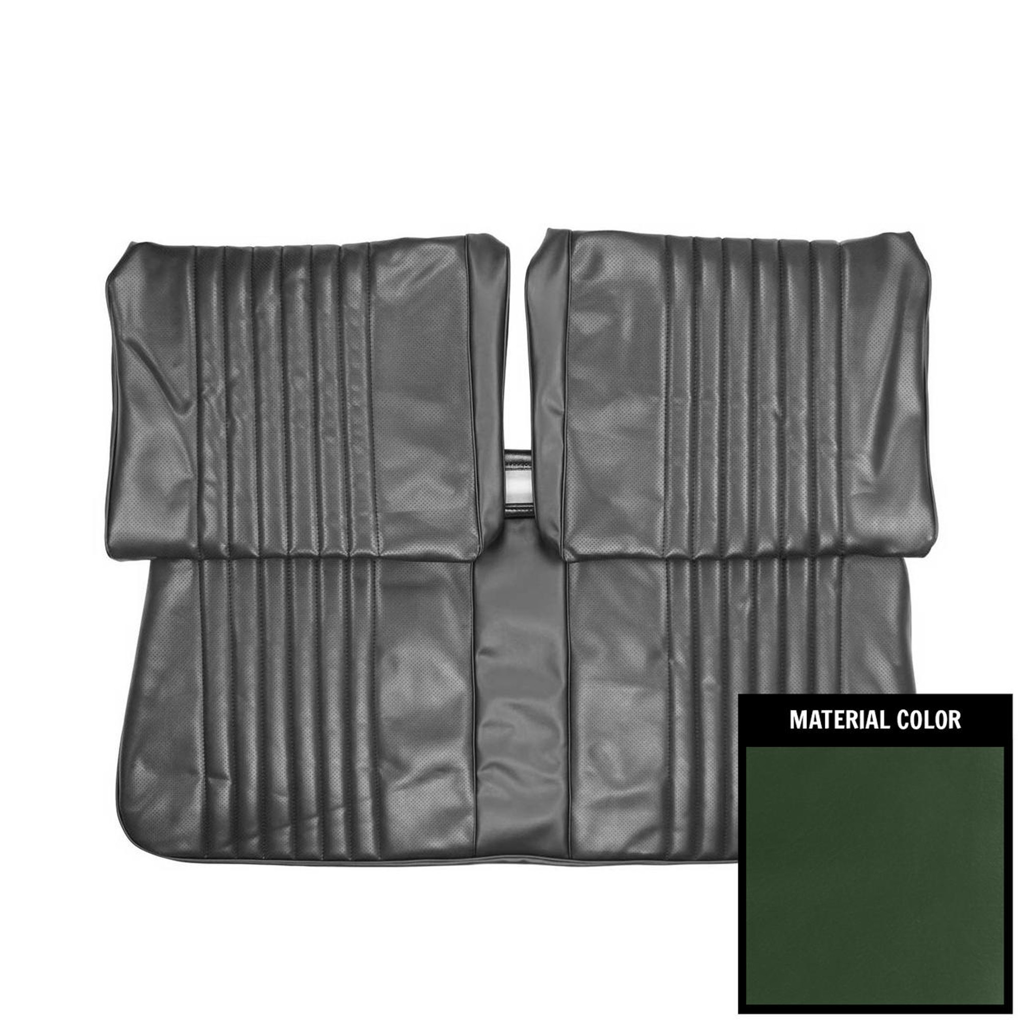 PUI Interiors 1973 Chevrolet Nova 2-Door Sedan Standard Dark Green Front Bench Seat Cover - 73XS25B