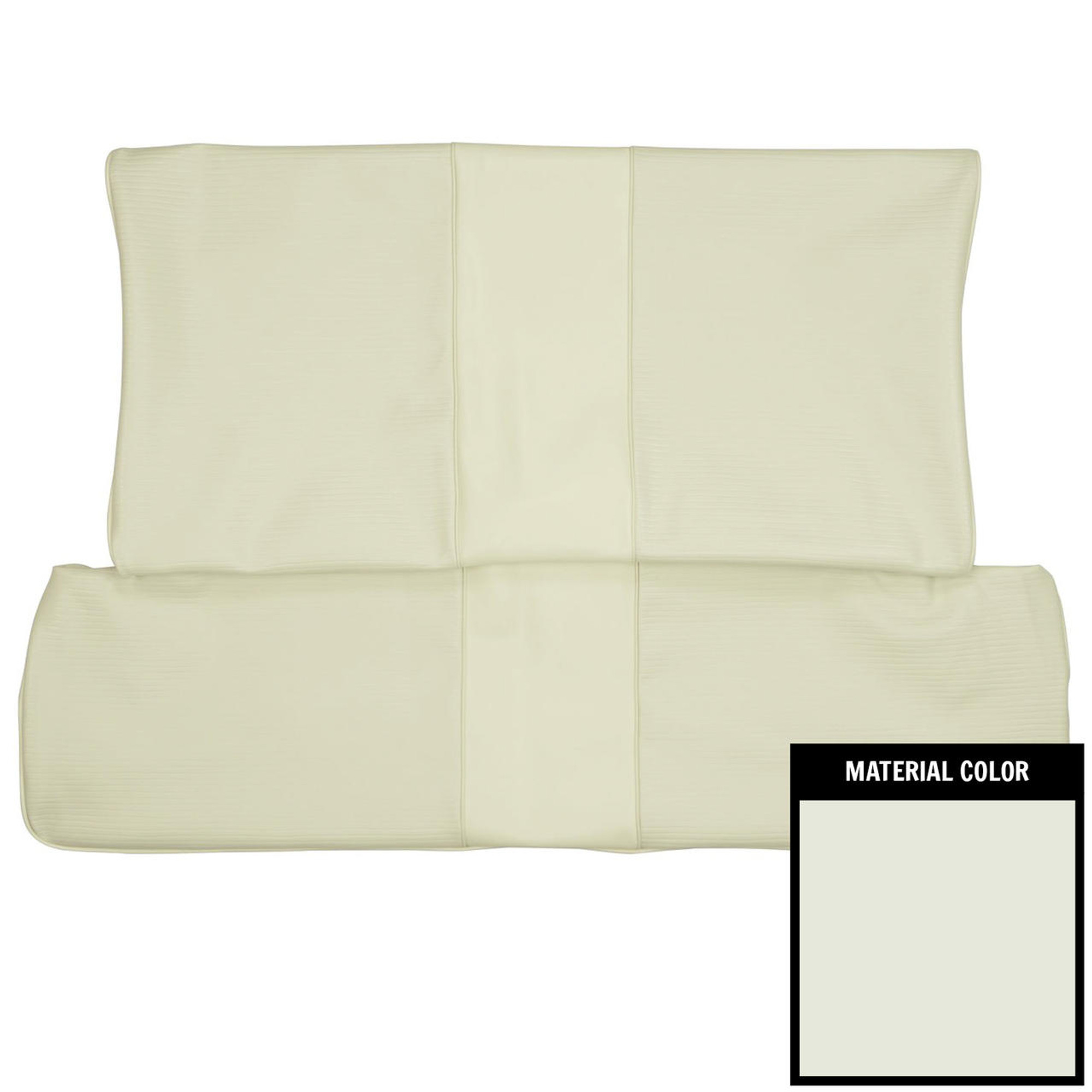 PUI Interiors 1975 Chevrolet Nova 2-Door Sedan/Hatchback Standard White Rear Bench Seat Cover - 75XS37F