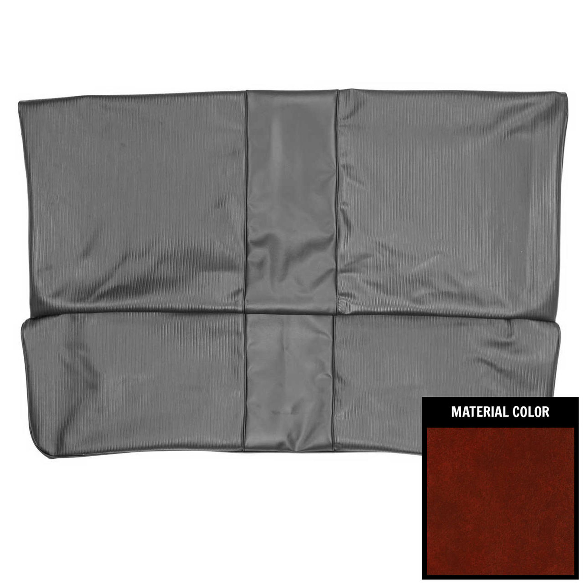 PUI Interiors 1975 Nova 2-Door Sedan Standard Hardtop Firethorn Rear Bench Seat Cover - 75XS45C