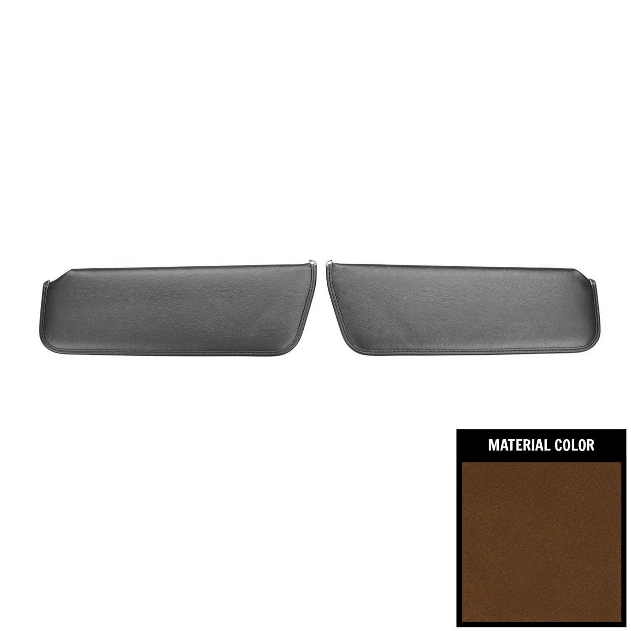 PUI Interiors 1975-1979 Chevrolet Nova Dark Saddle Sun Visors - 75XV42