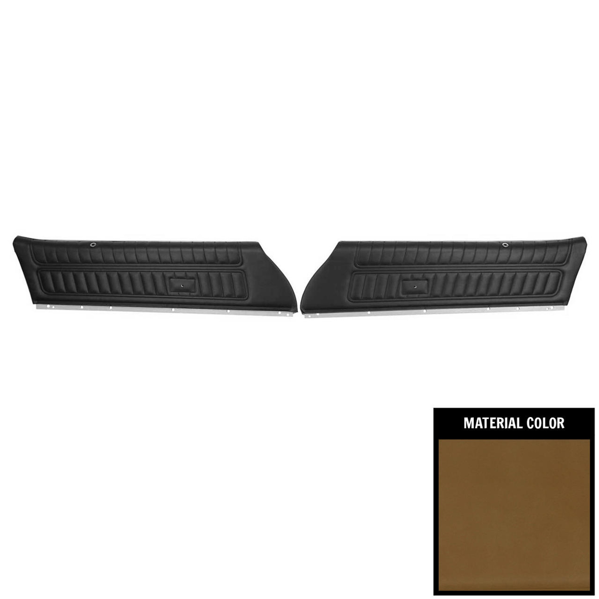 PUI Interiors 1976 Camaro/Firebird Standard Light Saddle Front Door Panels - 76FD36