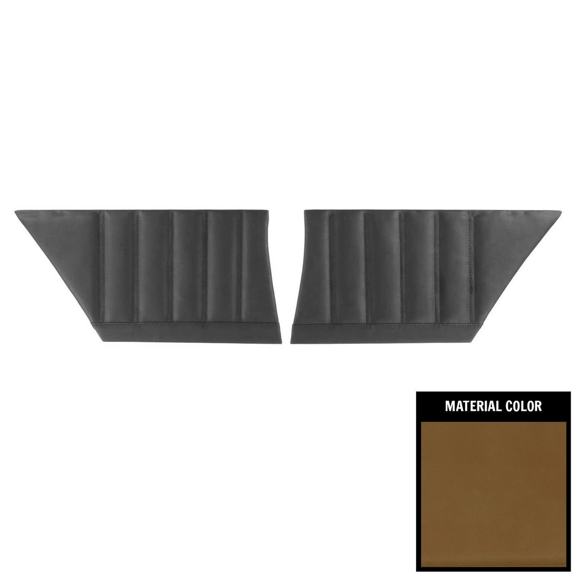 PUI Interiors 1976 Chevrolet Monte Carlo Hardtop Saddle Rear Door Panels - 76MD36C