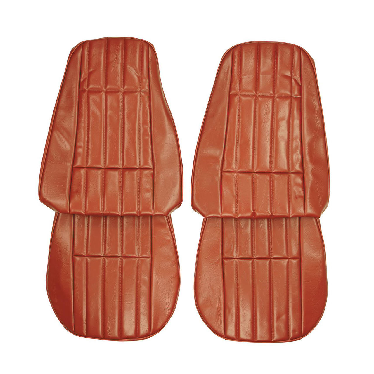 PUI Interiors 1977 Chevrolet Camaro Standard Carmine Front Bucket Seat Covers - 77FS38U