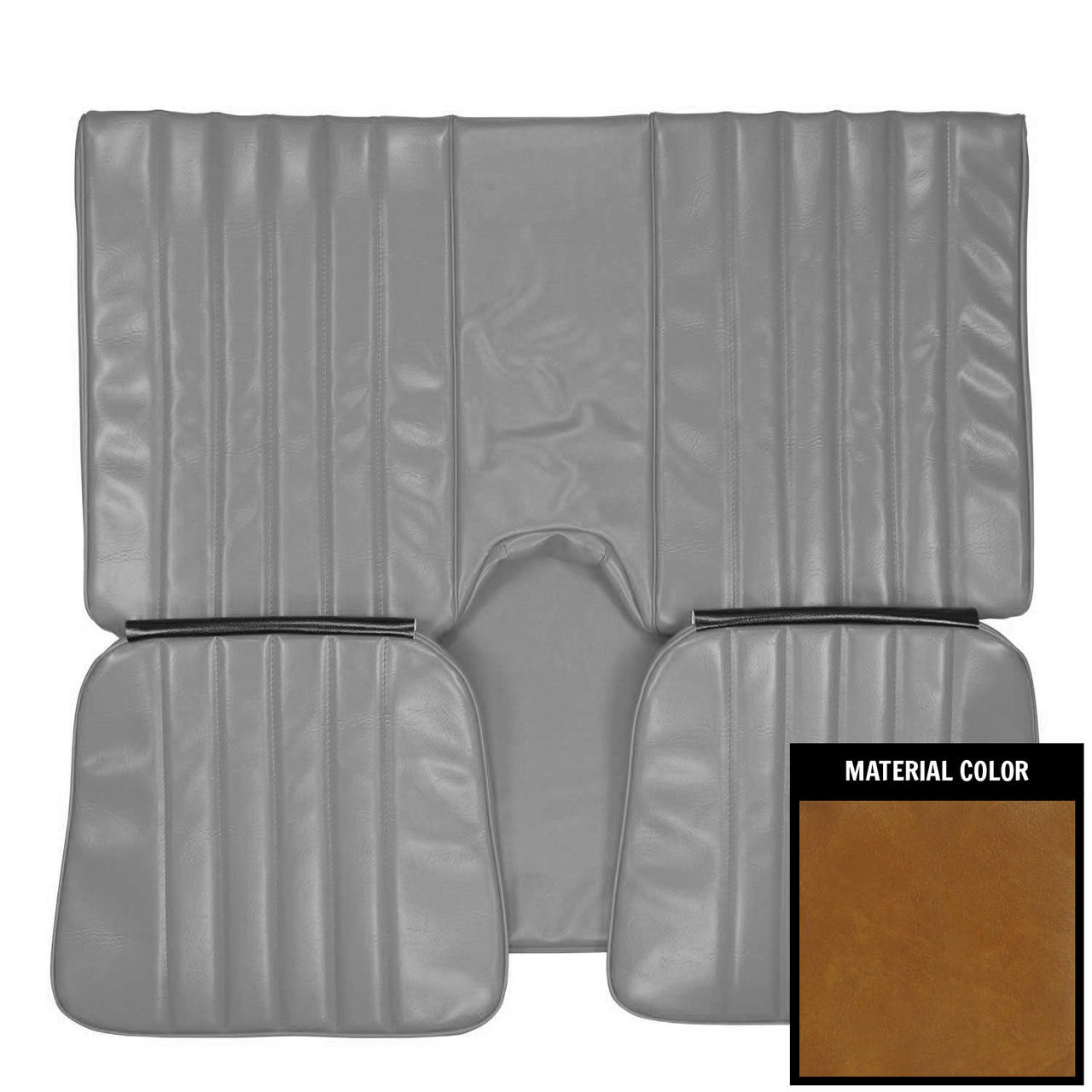 PUI Interiors 1980 Chevrolet Camaro Hardtop Standard Camel Rear Bench Seat Cover - 80FS48C