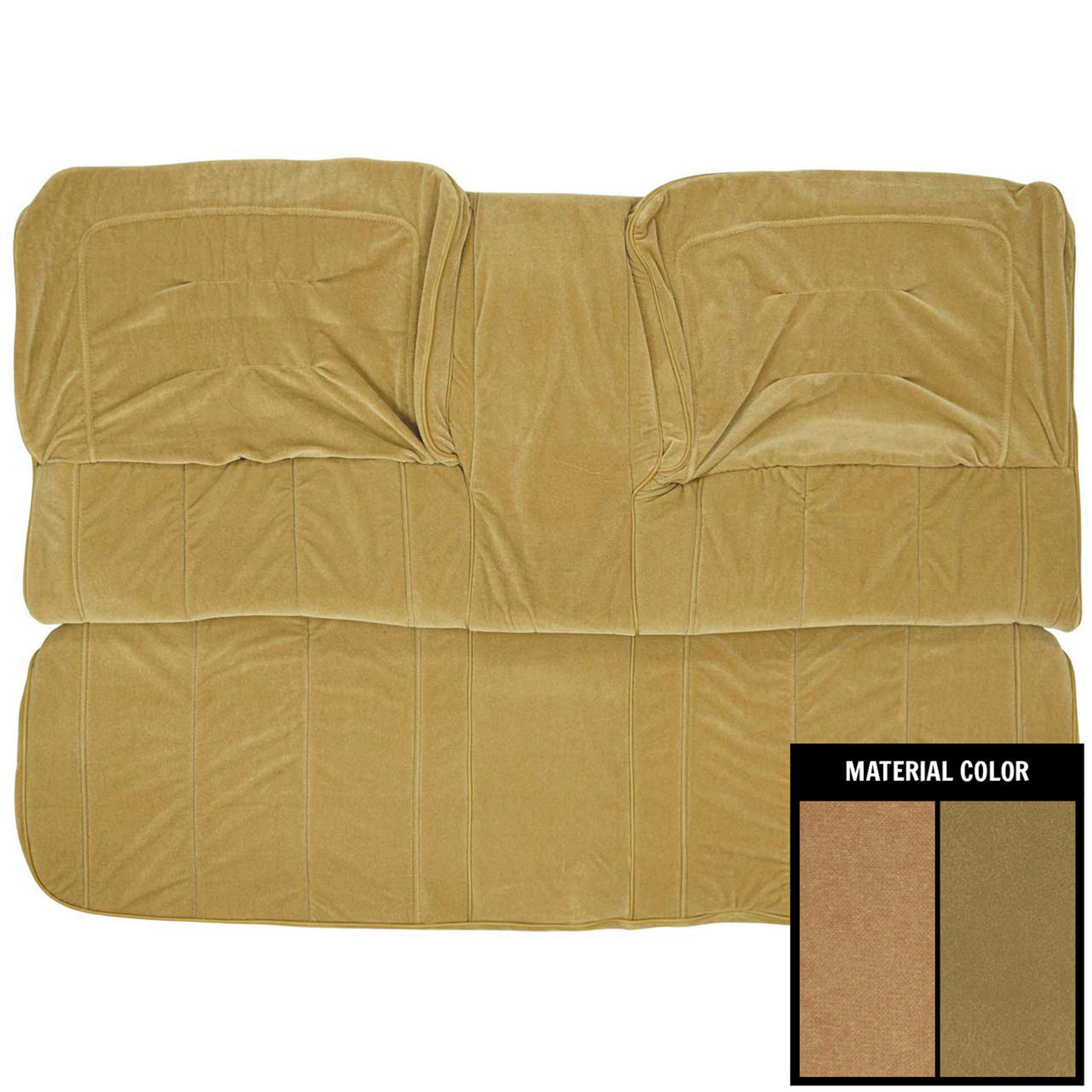 PUI Interiors 1981-1987 Buick Regal Limited Hardtop Tan Rear Bench Seat Cover - 81US04C