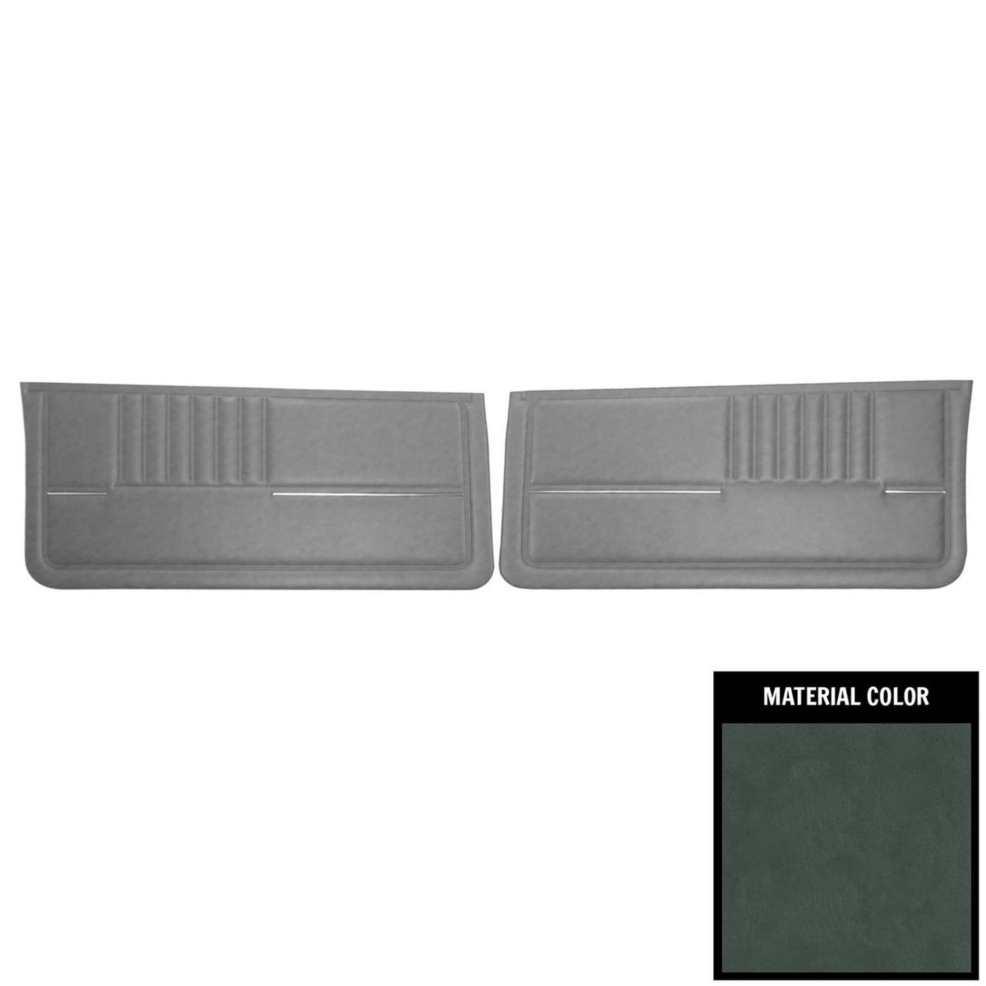 PUI Interiors 1982-1985 Chevrolet Camaro Standard Standard Gray Front Door Panels - 82FD02