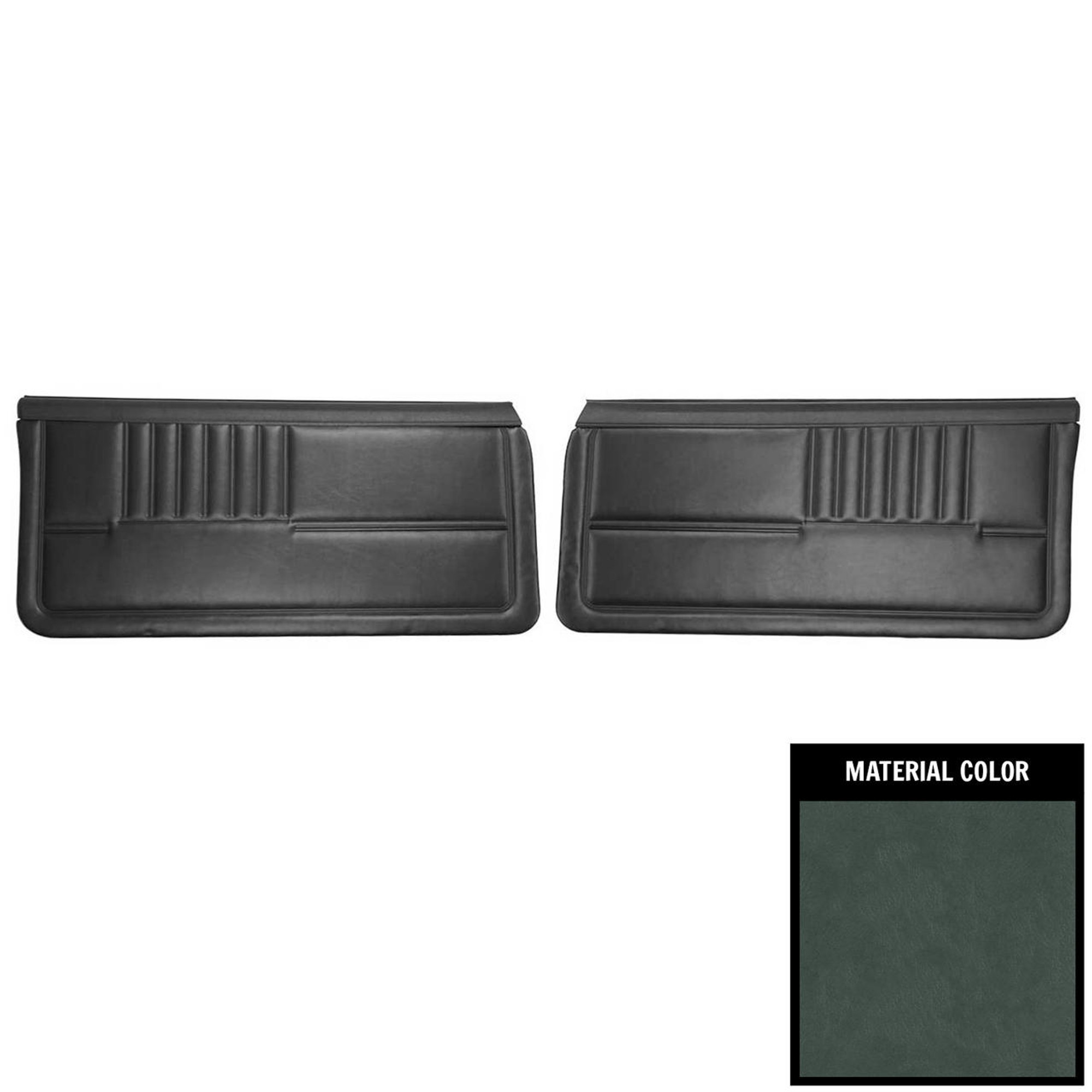 PUI Interiors 1982-1985 Chevrolet Camaro Standard Pre-Assembled Gray Front Door Panels - 82FD02-PB