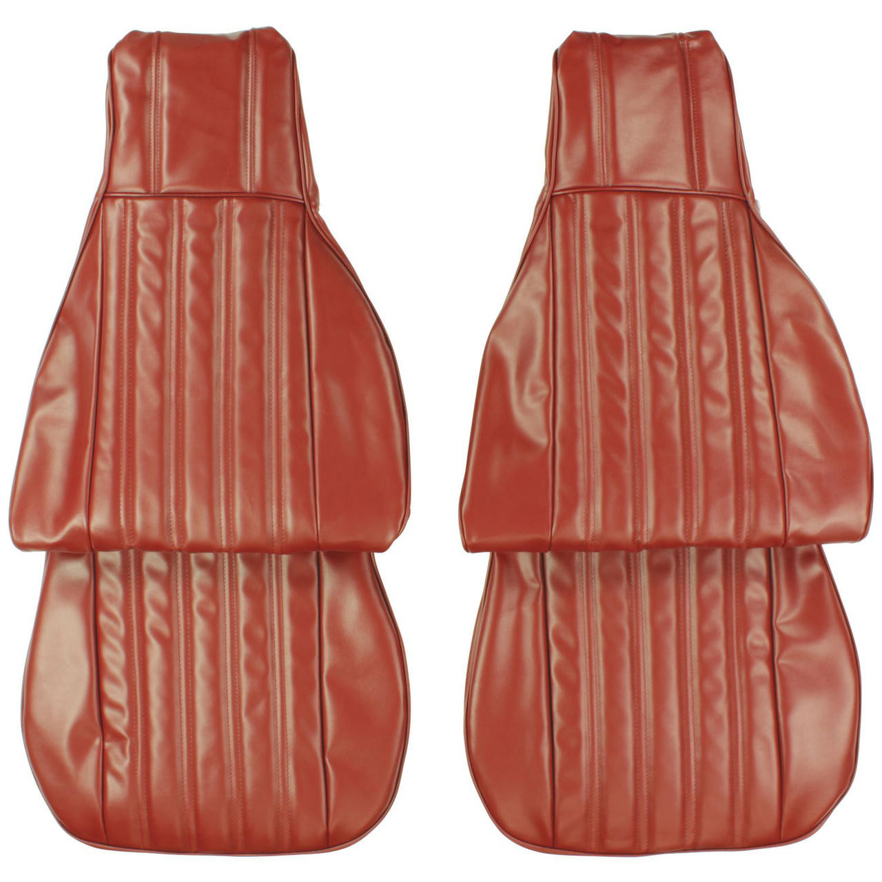 PUI Interiors 1982-1985 Chevrolet Camaro Standard Red Front Bucket Seat Covers - 82FS38U