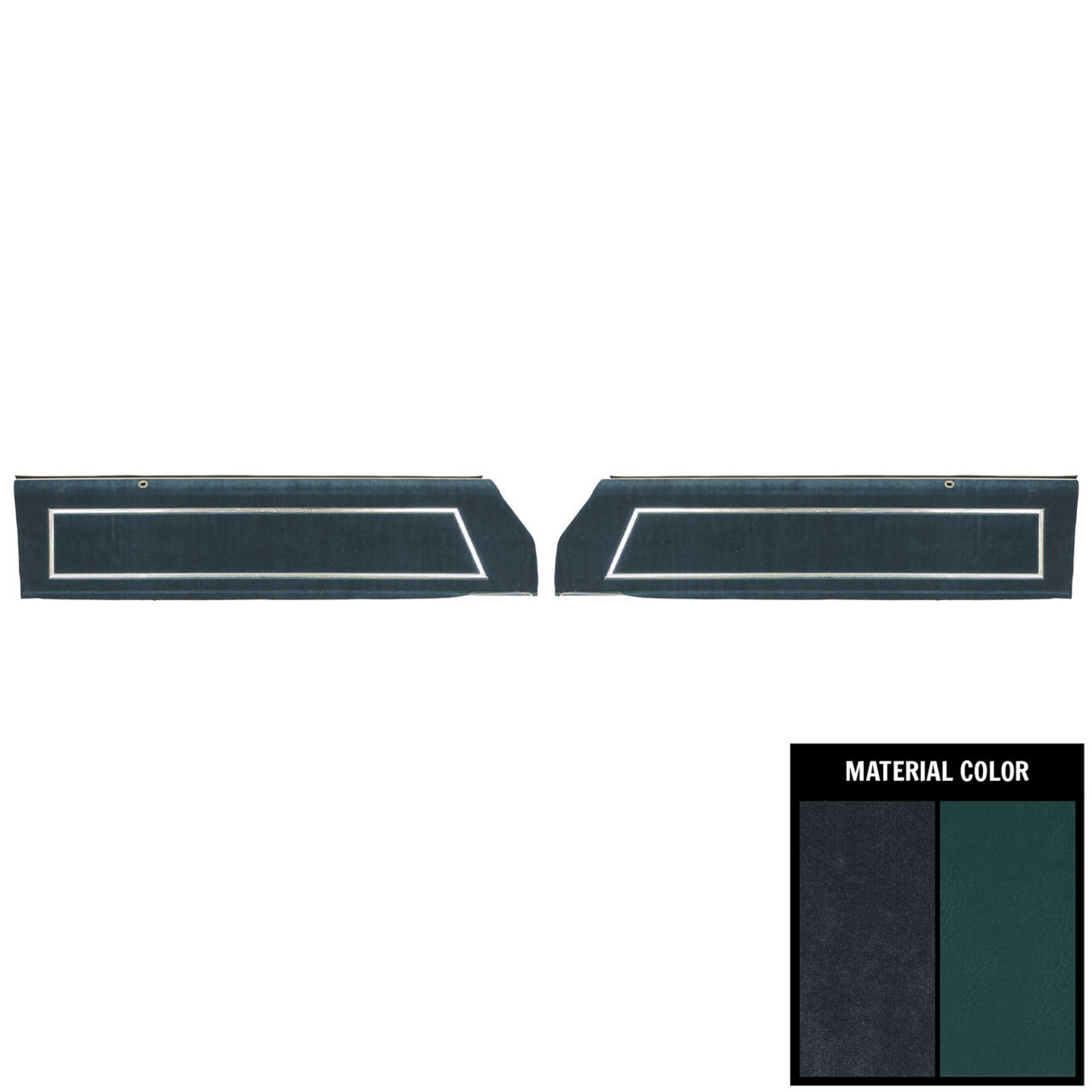 PUI Interiors 1983 Buick Regal/Limited Pre-Assembled Blue Front Door Panels - 83UD03-P