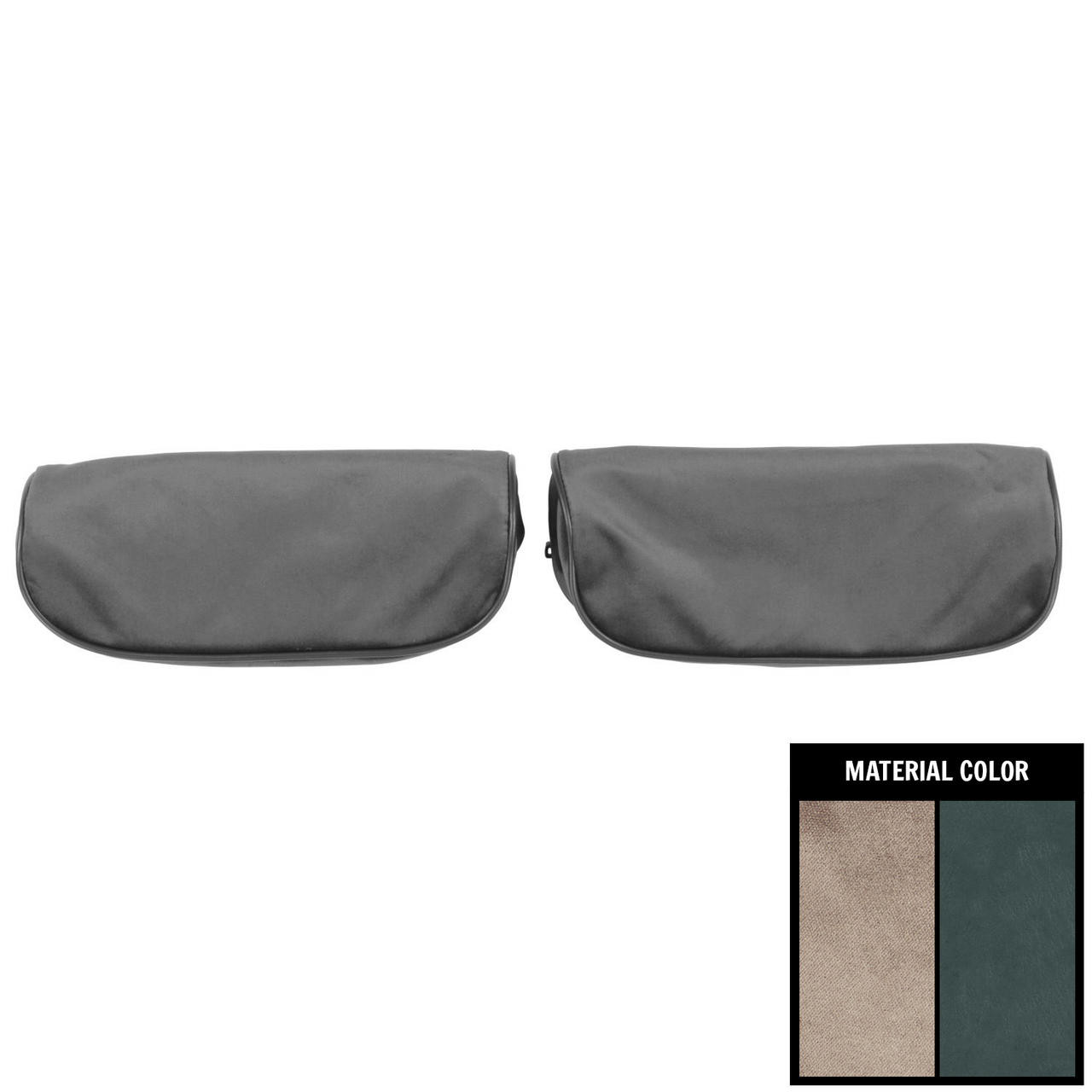PUI Interiors 1984-1987 Buick T-Type Gray Bucket Seat Head Rest Covers - 84UH02U