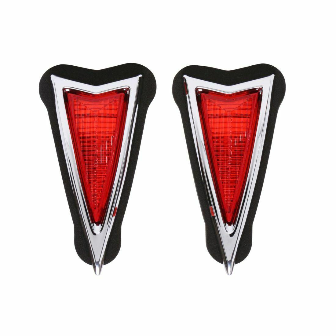 Trim Parts 1968 Pontiac Firebird Rear Quarter Lamp Lens Assembly, Pair - 8524