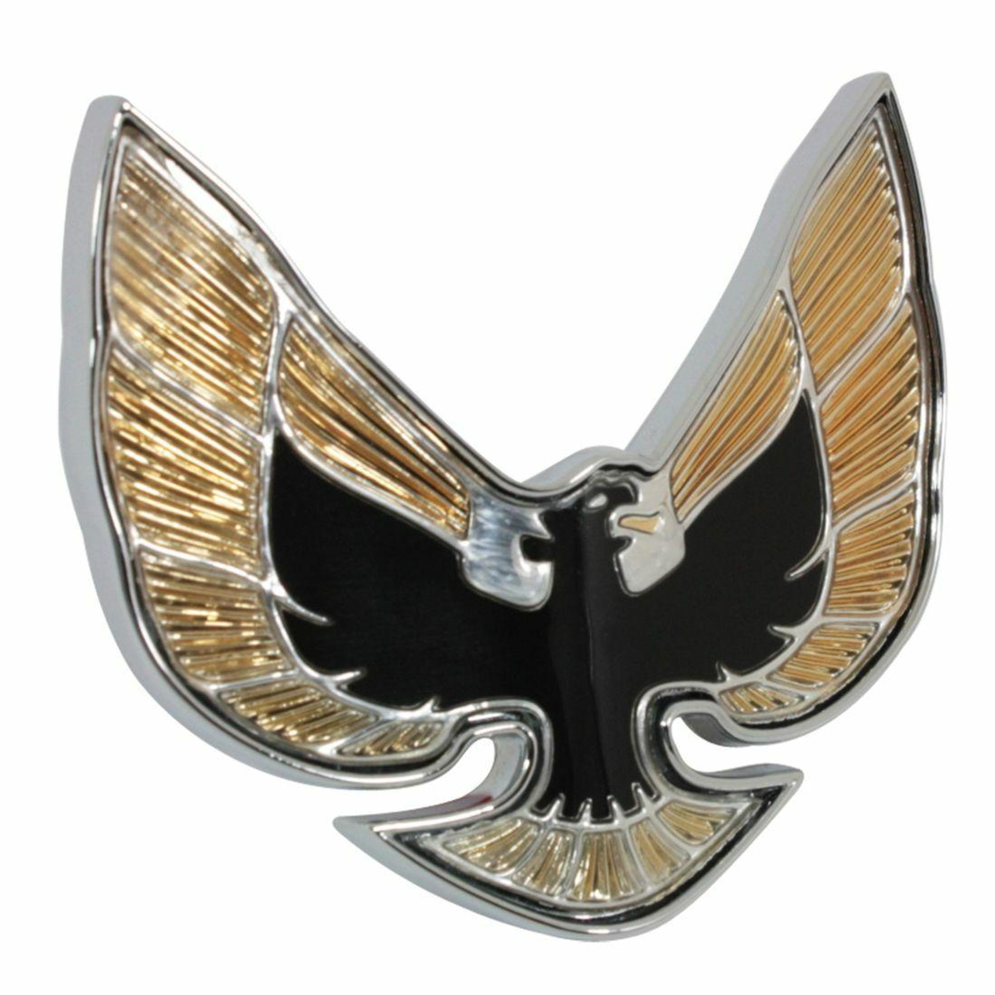 Trim Parts 1974-76 Pontiac Firebird Black and Gold Special Edition Front Emblem - 8550A