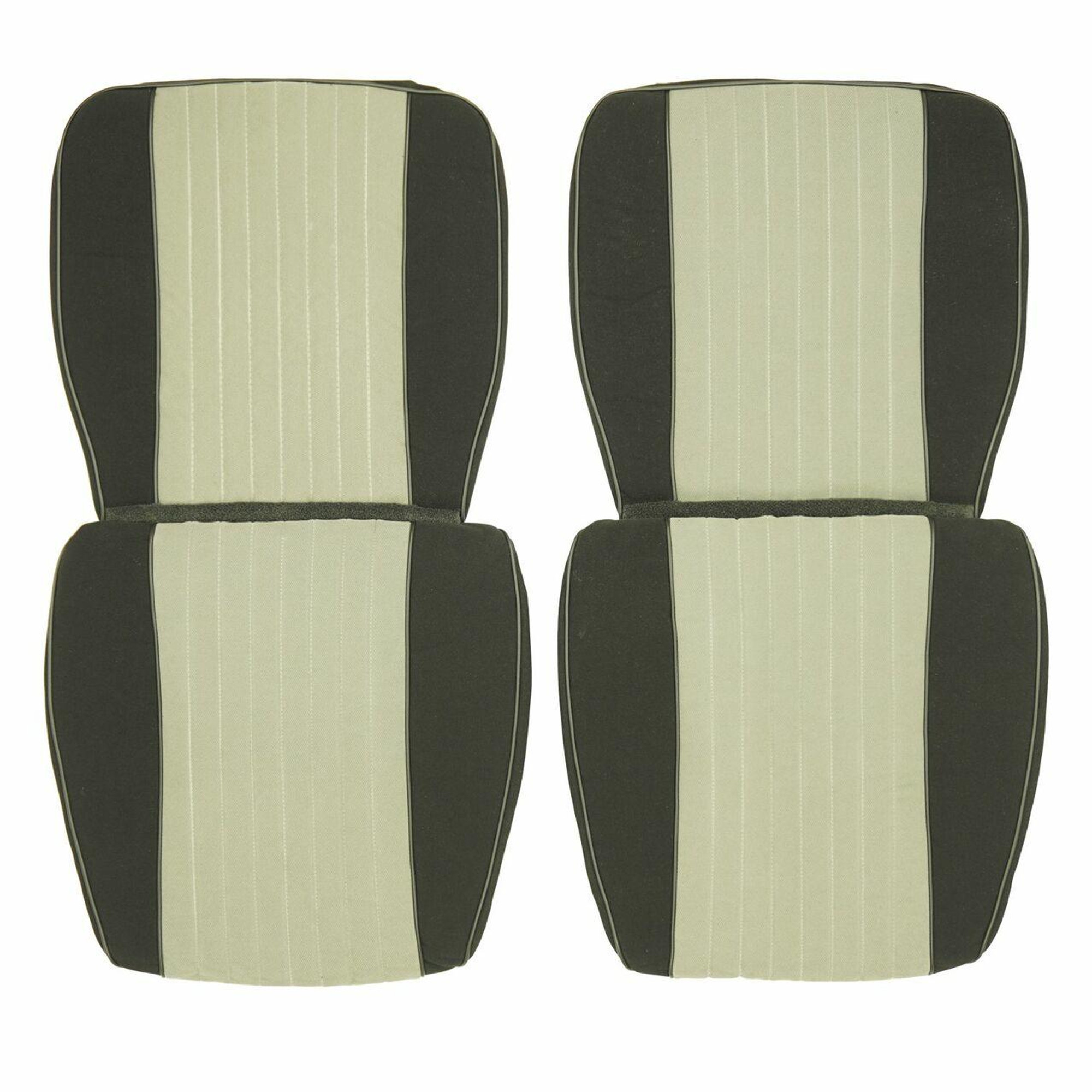 PUI Interiors 1985-1987 Buick Grand National Black/Gray Front Bucket Seat Covers - 85GNUSC05U