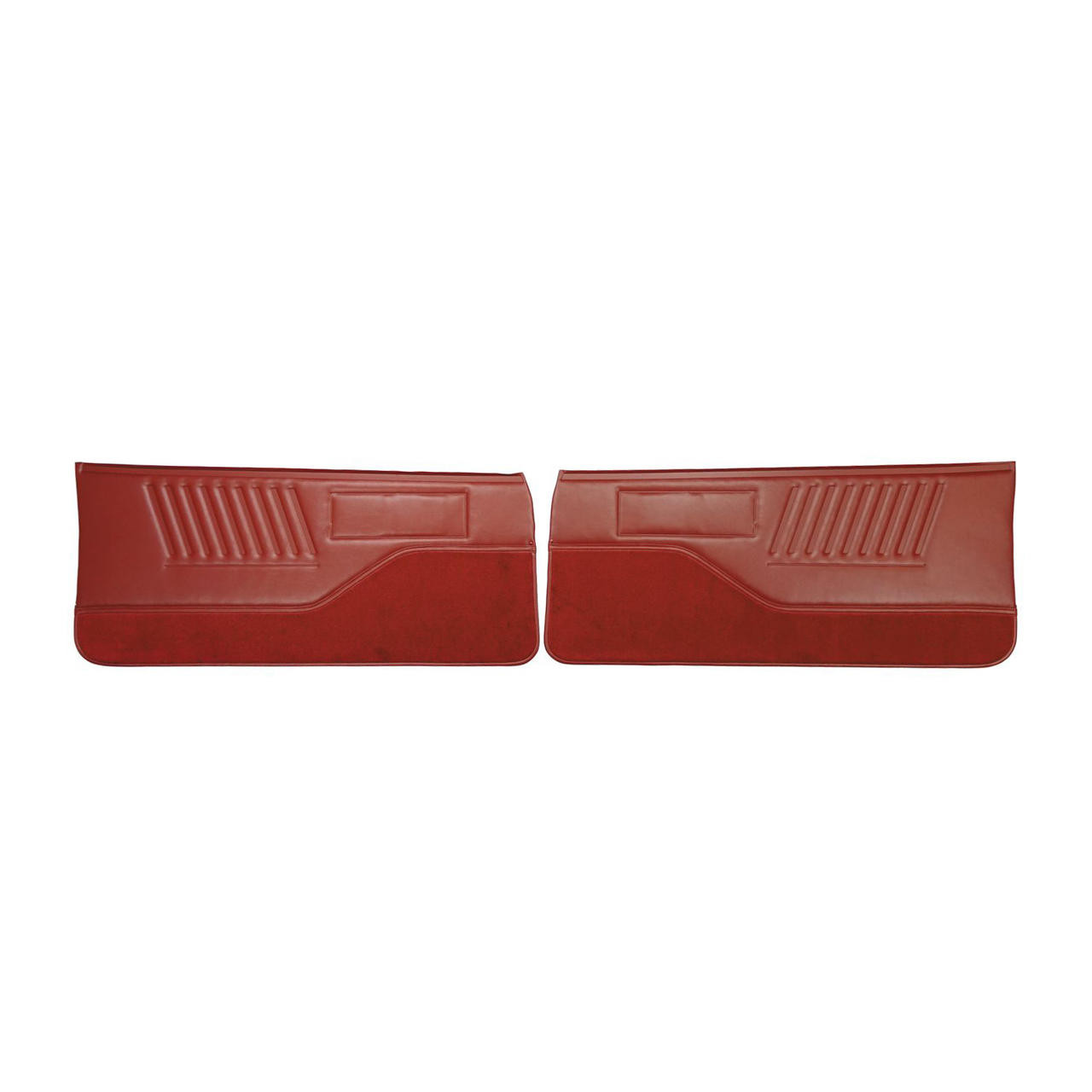 PUI Interiors 1986 Chevrolet Camaro Standard Red Front Door Panels - 86FD38