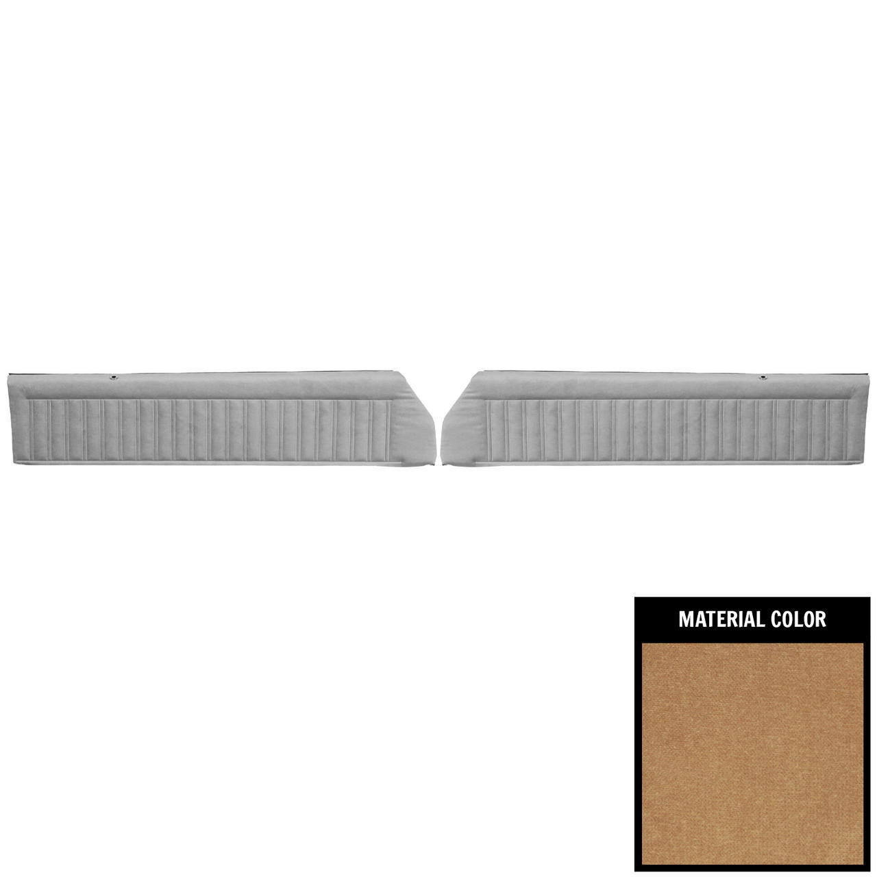 PUI Interiors 1987 Buick Regal Pre-Assembled Tan Front Door Panels - 87UD04-P