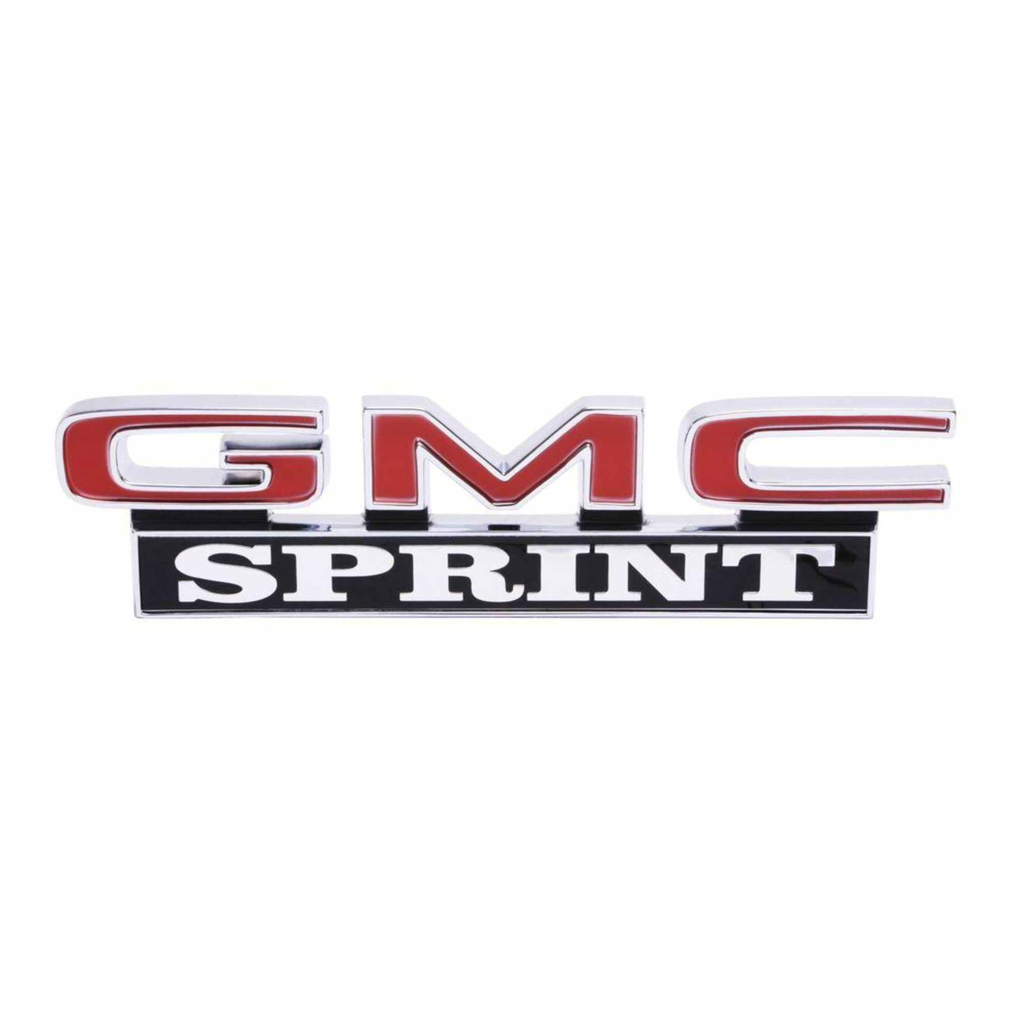 Trim Parts 1971-72 GMC Truck Tailgate GMC Sprint Emblem W/Fasteners, Each - 9879
