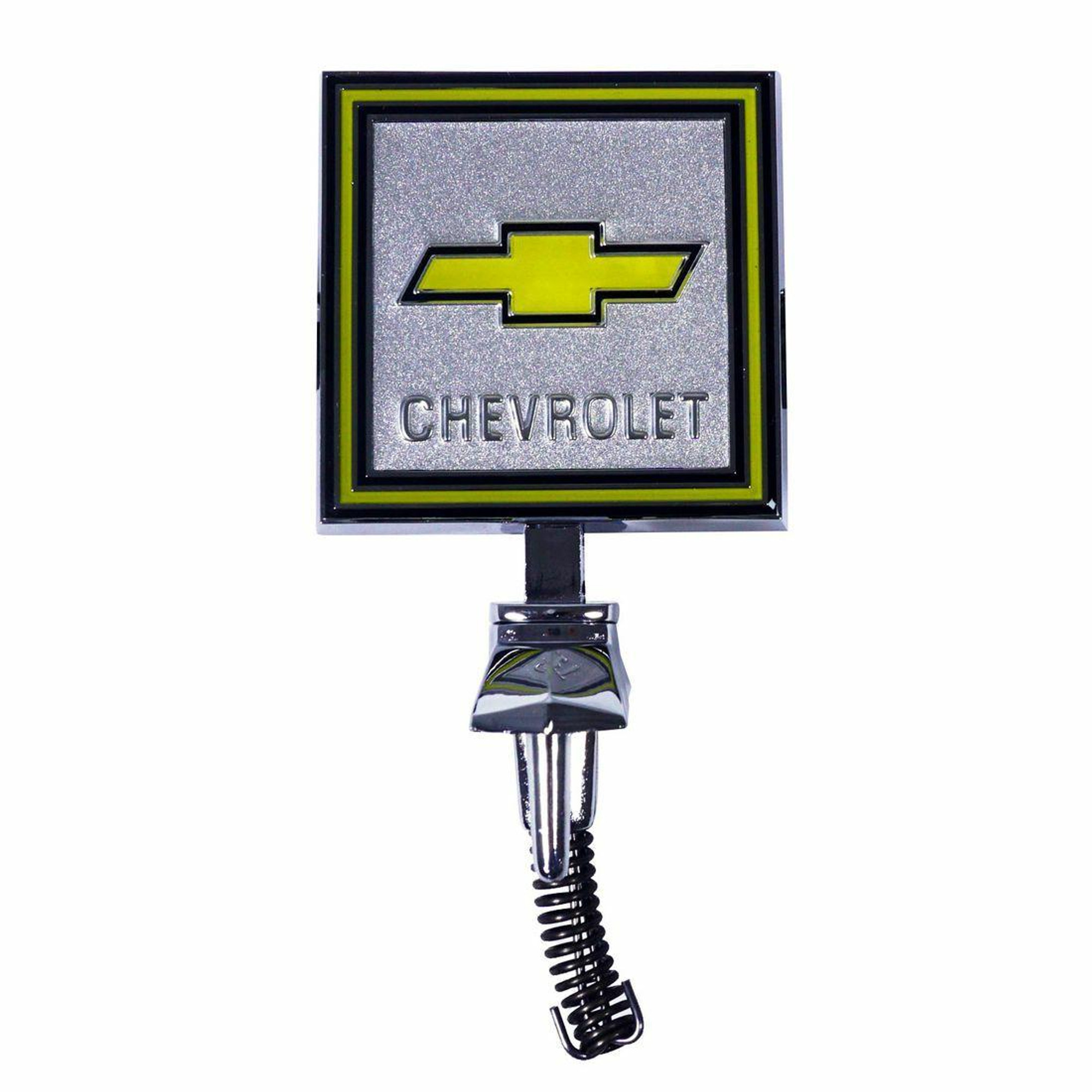 Trim Parts 1977-80 Chevrolet Truck/Blazer/Suburban Hood Emblem w/ Bowtie and Script - 9900