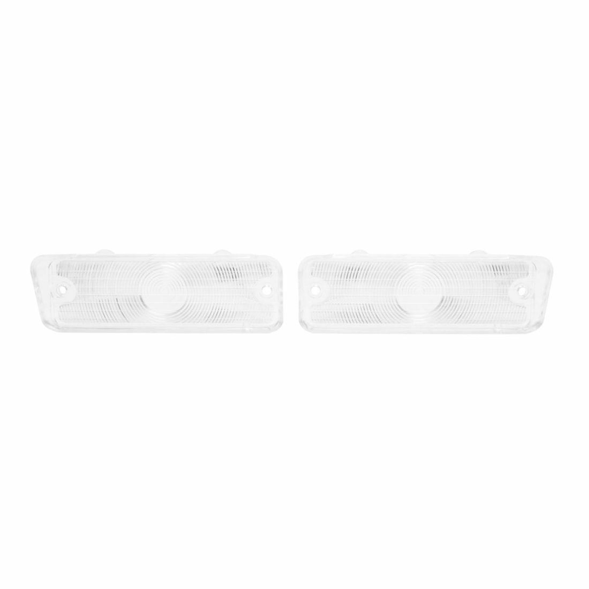 Trim Parts 1966 Chevrolet Full Size Car Clear Parking Light Lens, Pair - A2441C