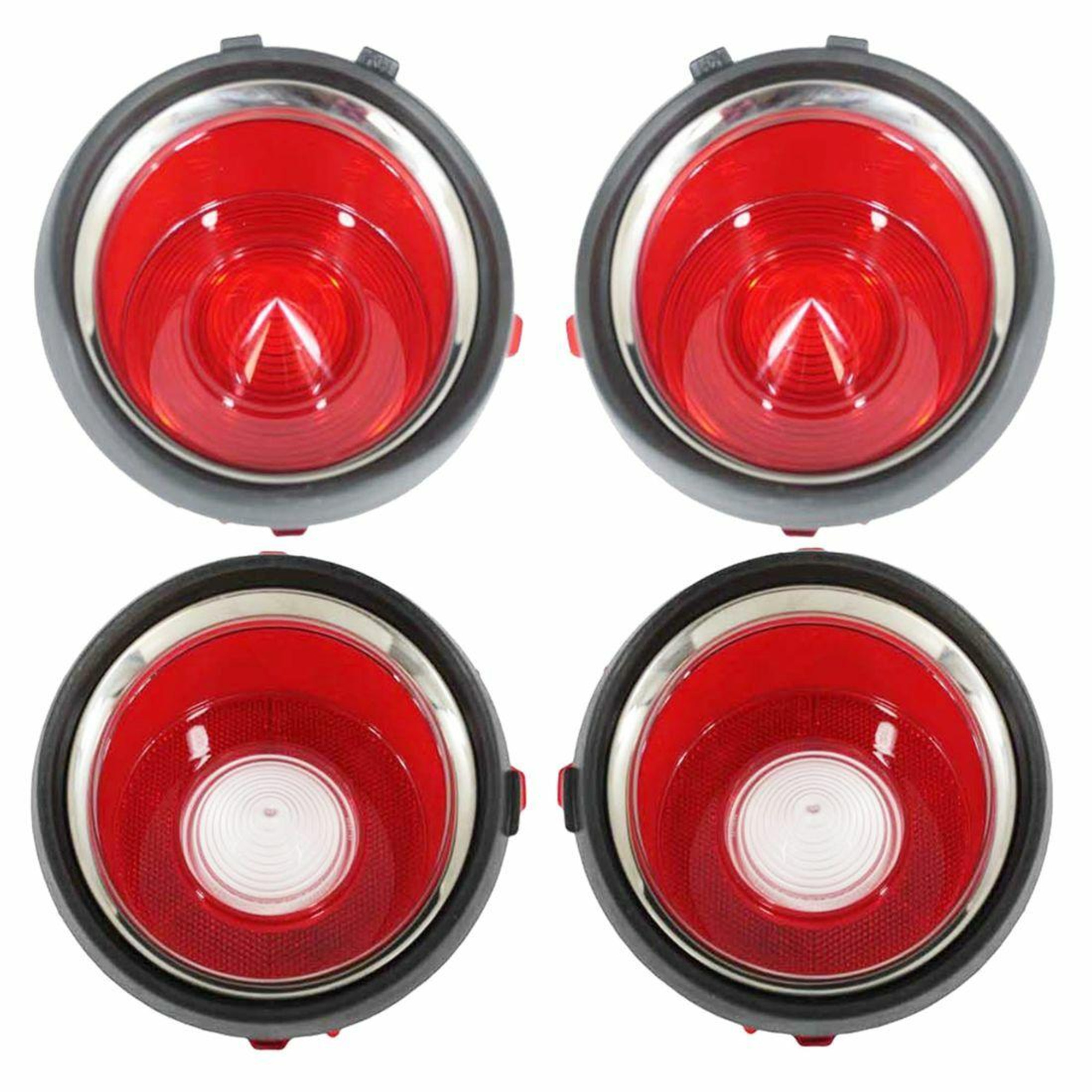 Trim Parts 1970-71 Early Camaro W/O RS Trim Tail Light Lens Set - A6711S