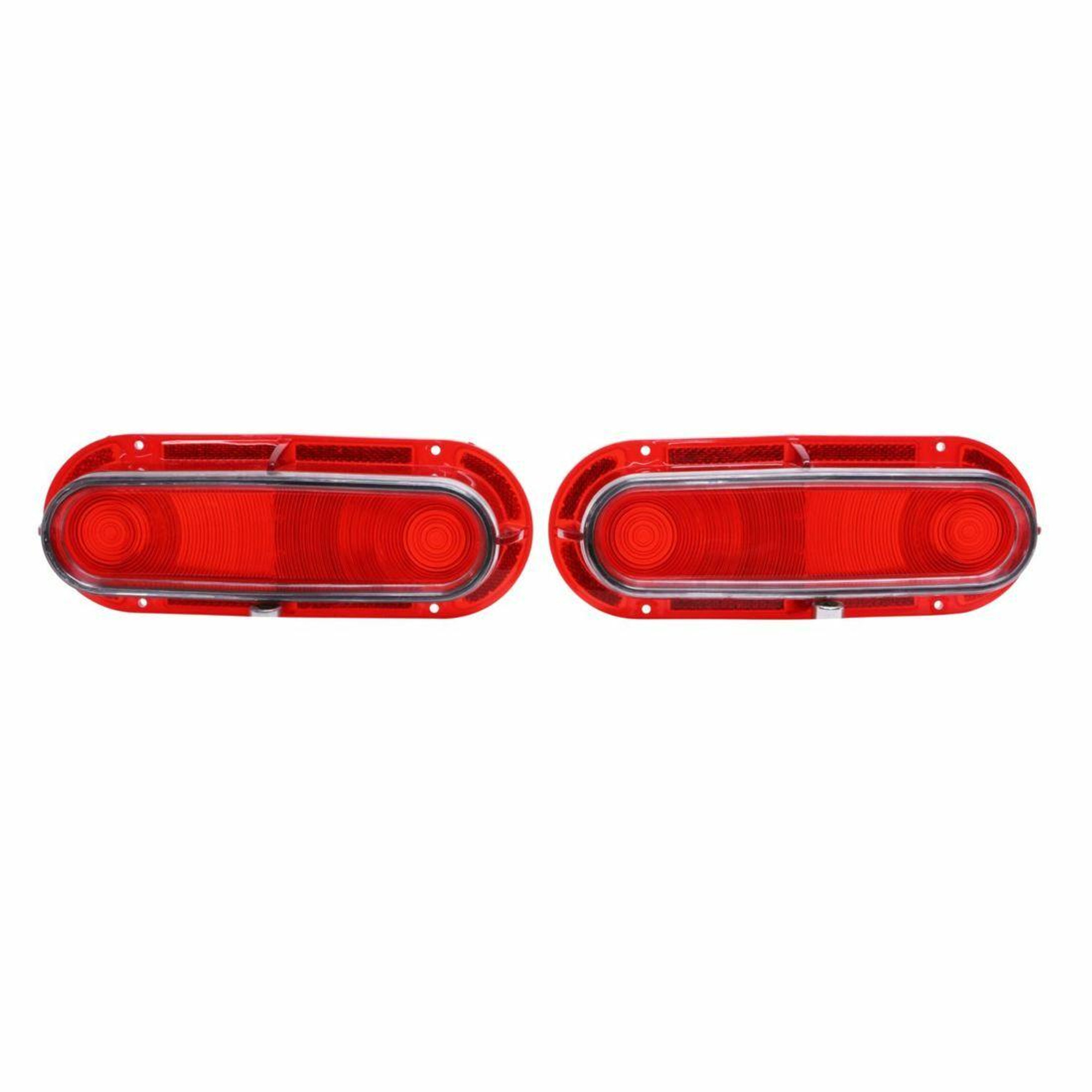 Trim Parts 1961 Pontiac Catalina and Ventura Tail Light Lens, Pair - A8120