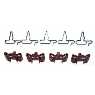 The Right Stuff 1964-65 Pontiac/Buick A-Body, 9-Piece Brake Line Clip Set - (ACS015)