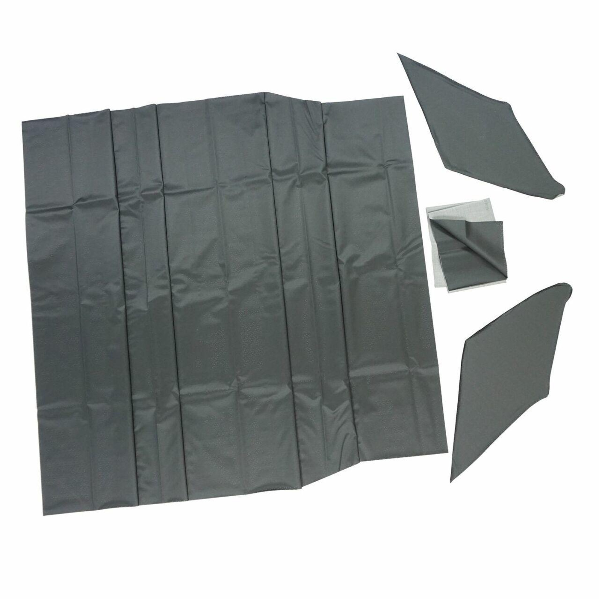 PUI Interiors 1970-1974 Plymouth Cuda Deluxe 4-Bow Black Perforated Headliner - AH754100