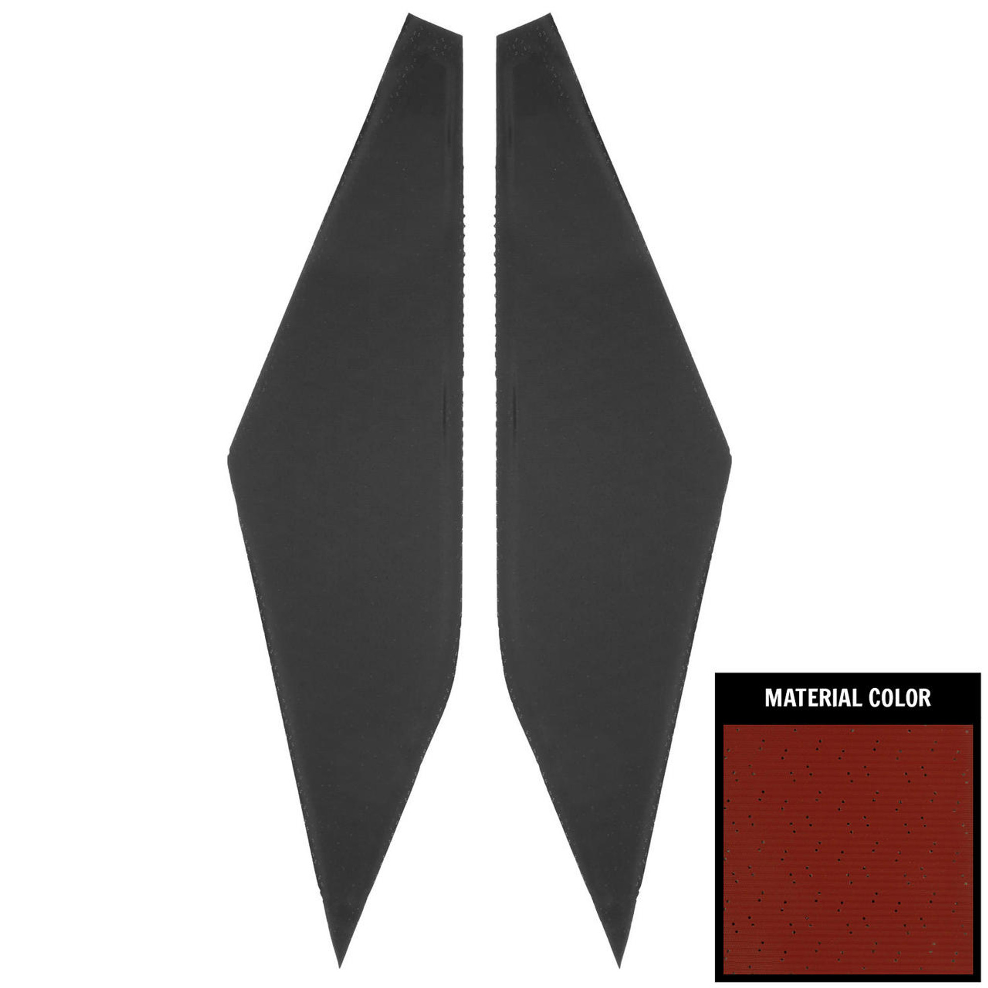 PUI Interiors 1966-1967 Plymouth GTX/B-Body Dark Red Perforated Earmuff Boards - AHB757103