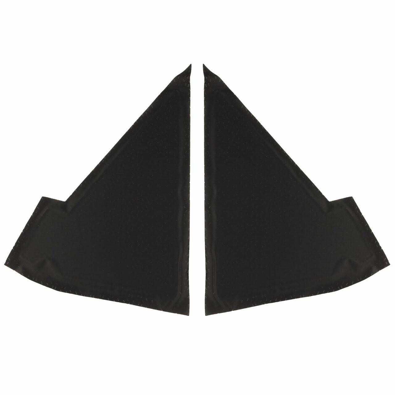 PUI Interiors 1968 Plymouth GTX/Roadrunner Black Perforated Earmuff Boards - AHB758100