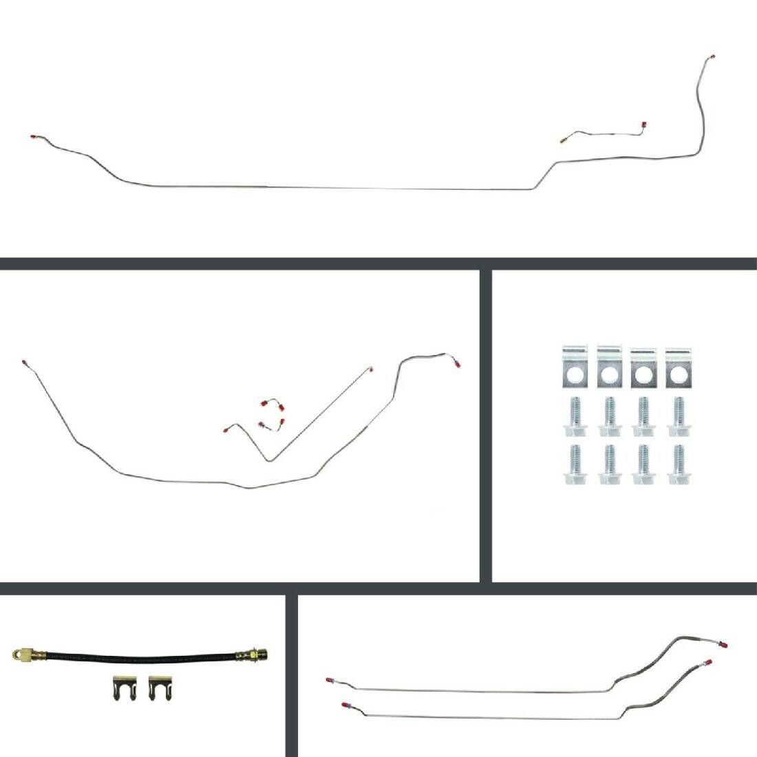 The Right Stuff 69-72 GM A-Body, Pre-Bent Manual Front Disc Brake Conversion Line Kit - AOM69C2