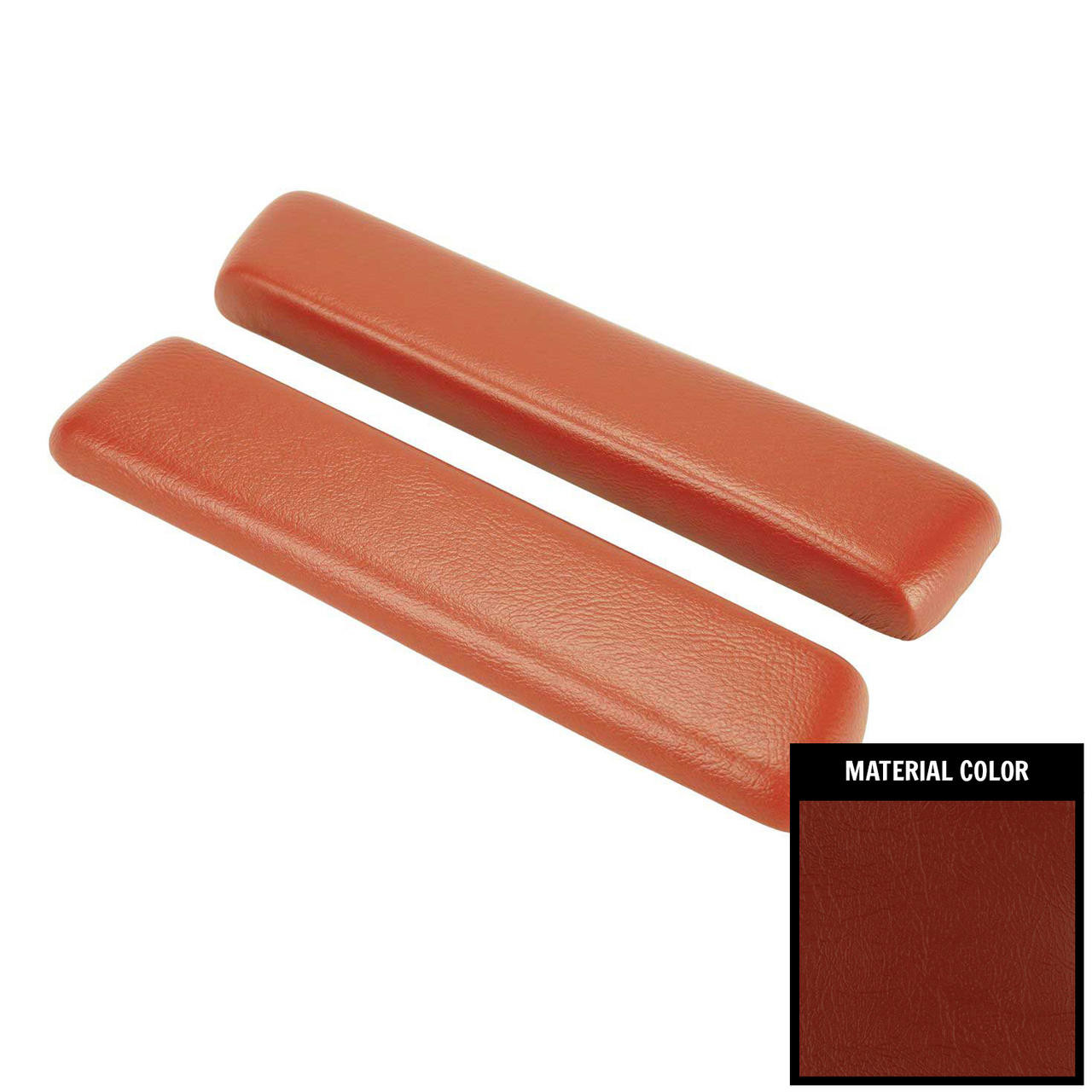 PUI Interiors 1964 Chevelle/GTO/Skylark Red Front Armrest Pads - ARP1-64