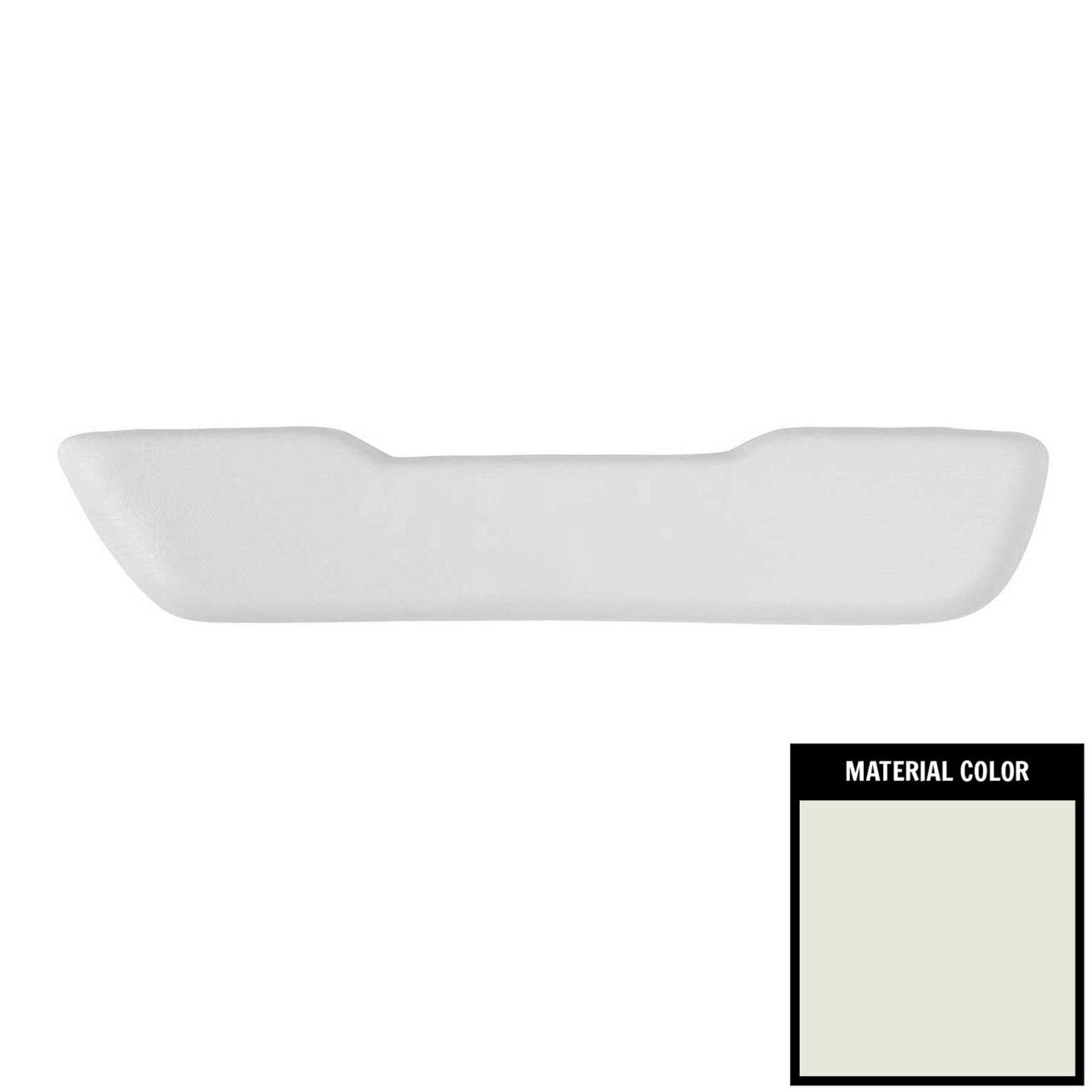 PUI Interiors 1968-72 GM F-Body and A-Body White Right Front Armrest Pad, Each - ARP4-37R