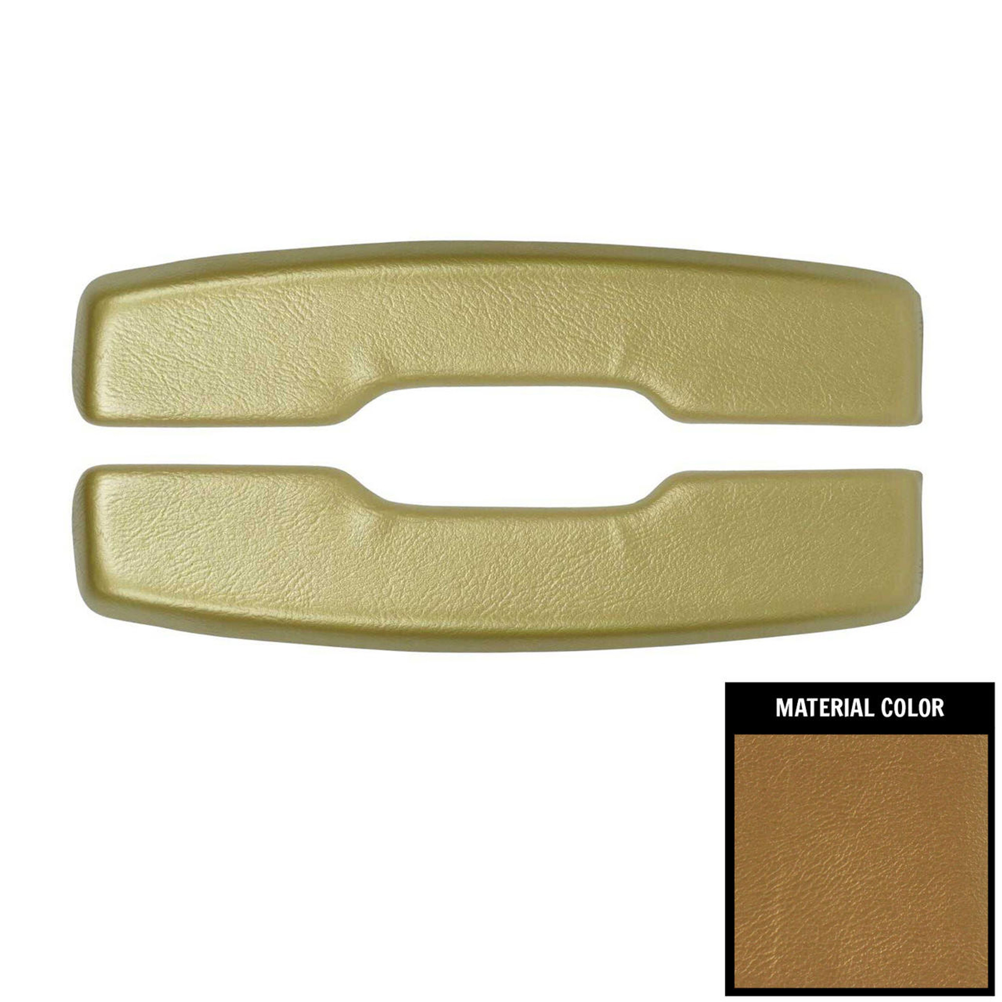 PUI Interiors 1967 Camaro/Firebird/1965-1967 Nova Gold Front Armrest Pads - ARP5-43