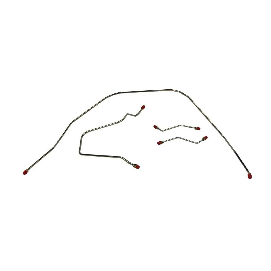 The Right Stuff 1962-64 Chevrolet Bel Air/Impala, Pre-Bent OE Steel Front Brake Line Kit - BKT6202