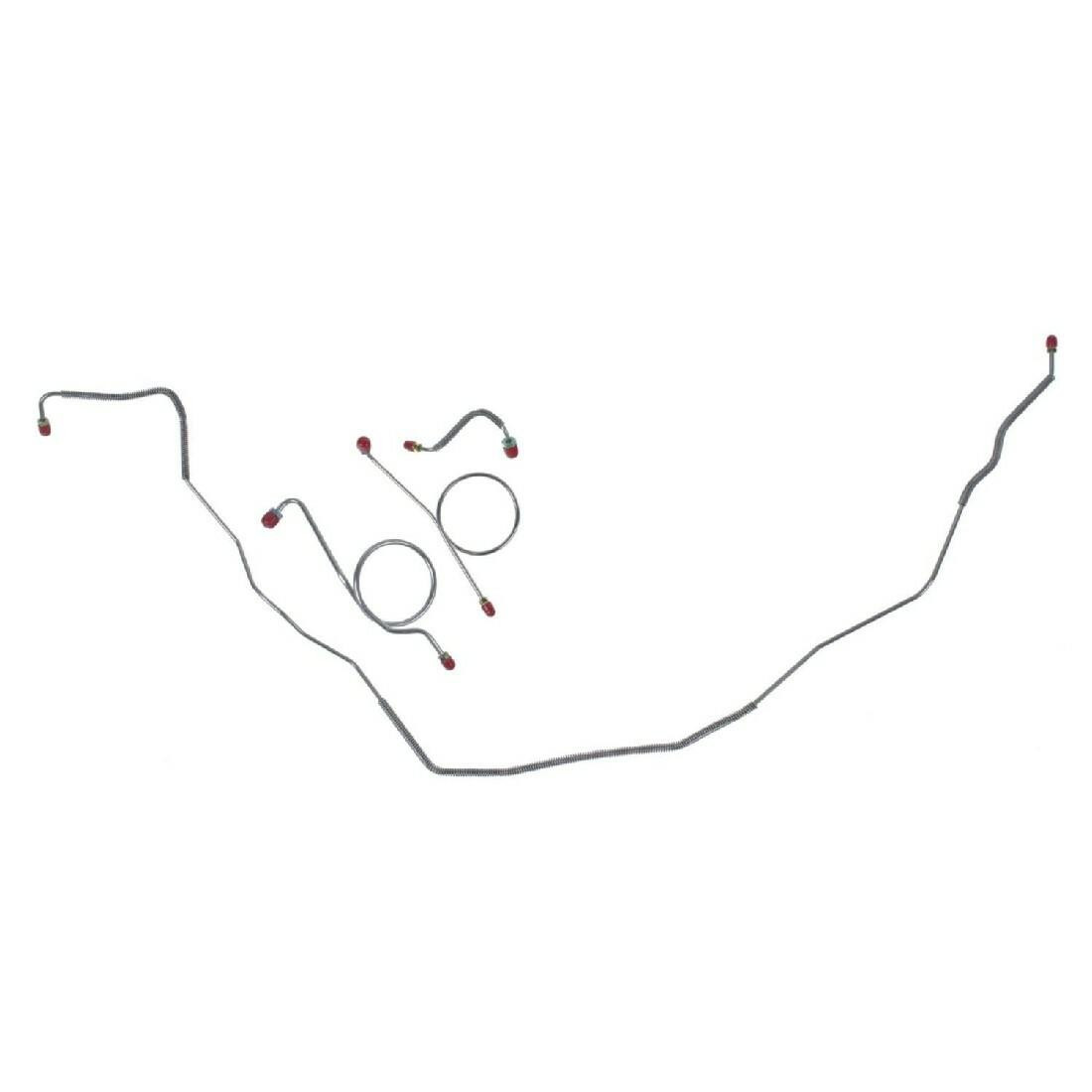 The Right Stuff 1967-68 Chevrolet Bel Air/Impala, Pre-Bent OE Steel Front Brake Line Kit - BKT6701