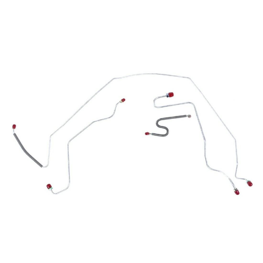 The Right Stuff 1967 Chevrolet Chevelle W/Power Drums Pre-Bent OE Steel Front Brake Line Kit - CKT6702