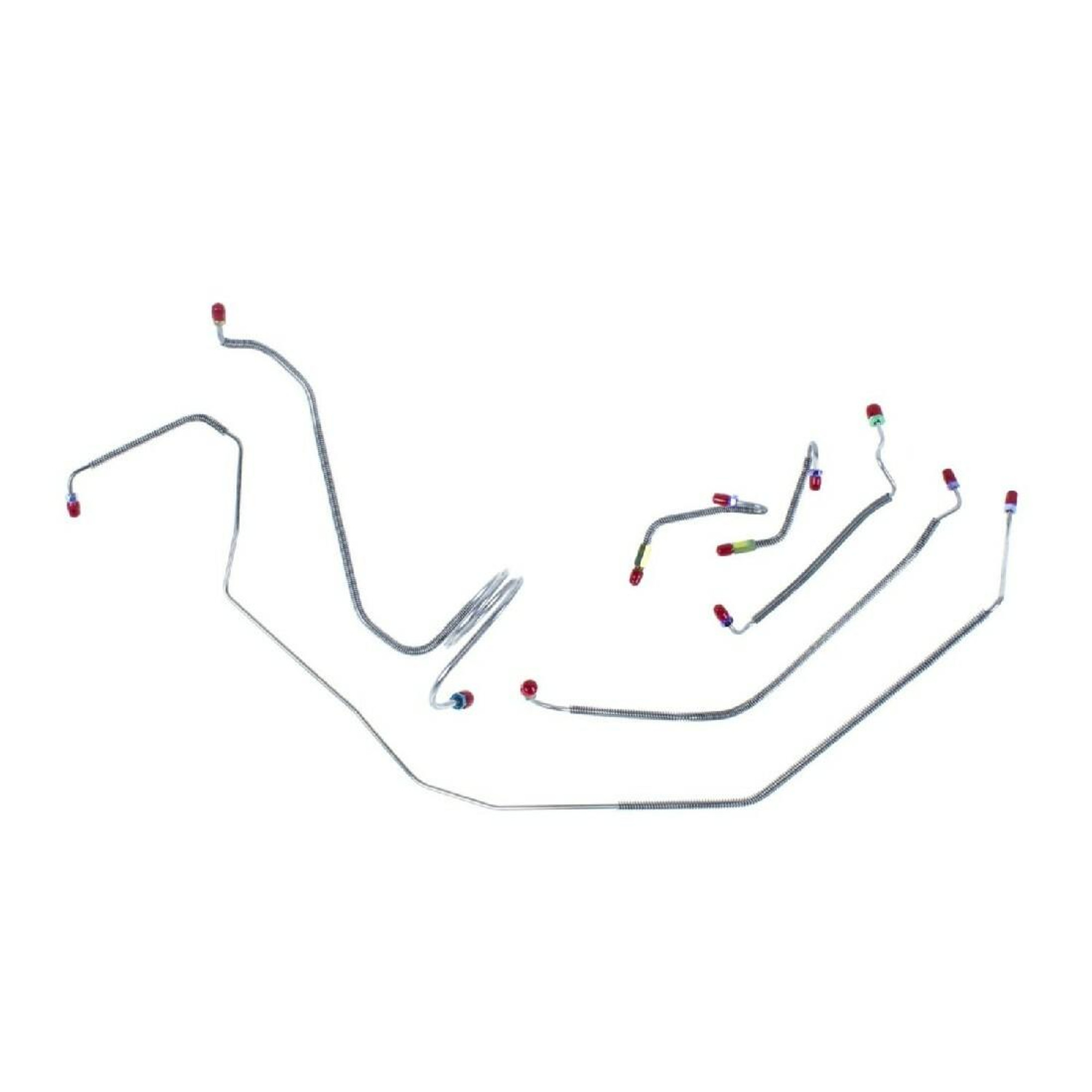 The Right Stuff 1968 Chevrolet Chevelle SS W/Manual Drums Pre-Bent OE Steel Front Brake Line Kit - CKT6804